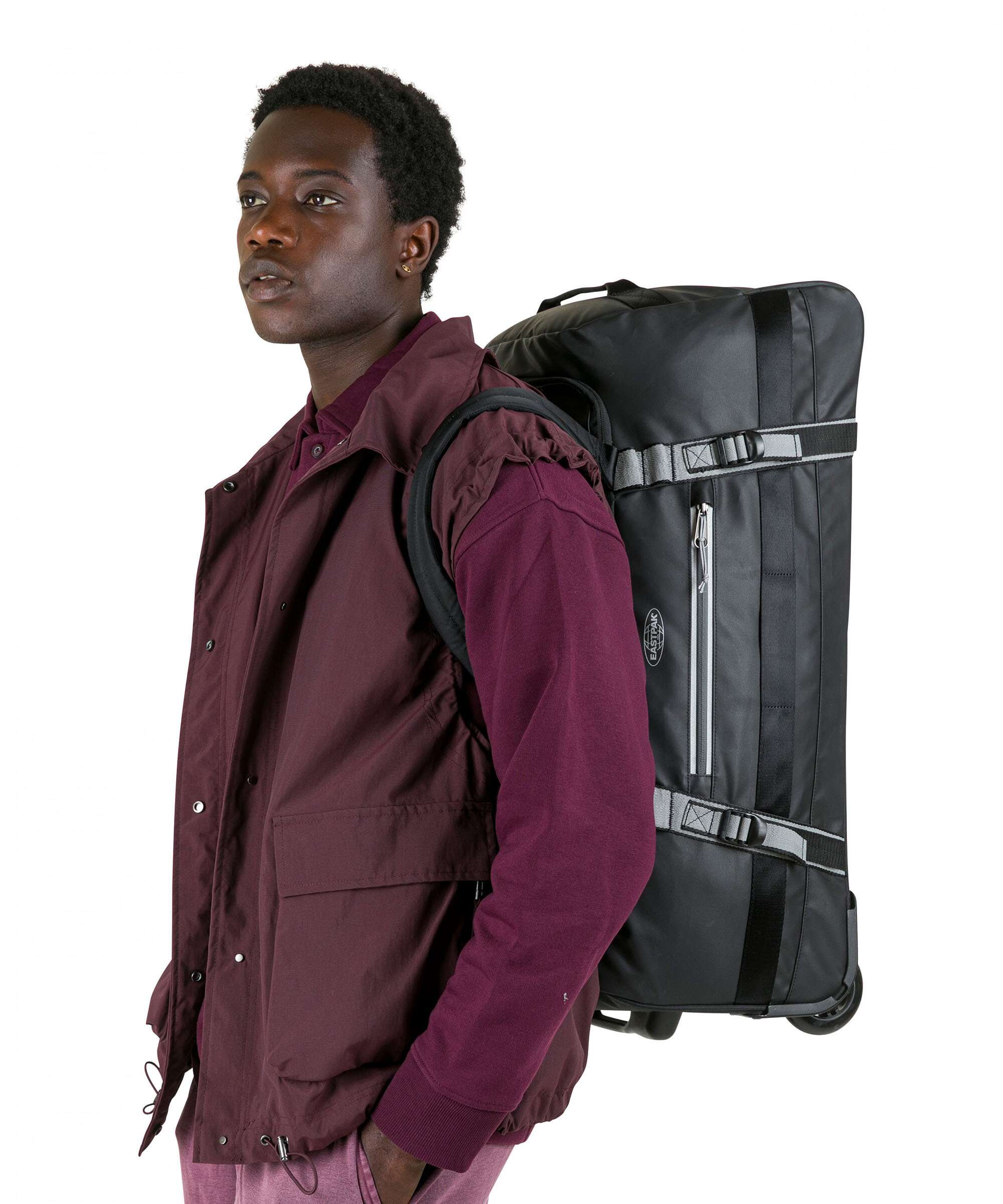 Eastpak Tarp Duffel Pack M Travel bag with wheels reflect - Image 4