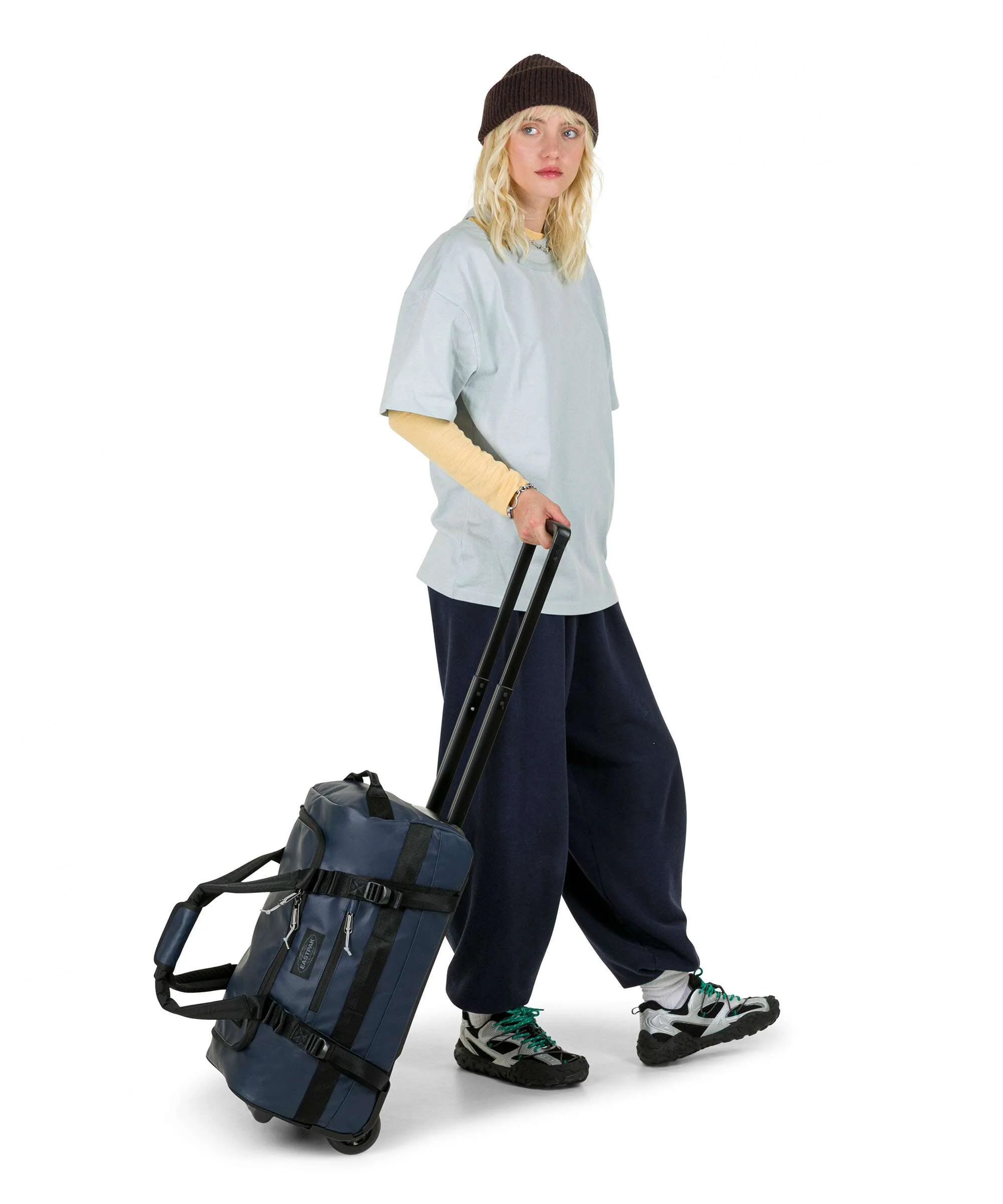 Eastpak Tarp Duffel Pack S Travel bag with wheels navy - Image 3
