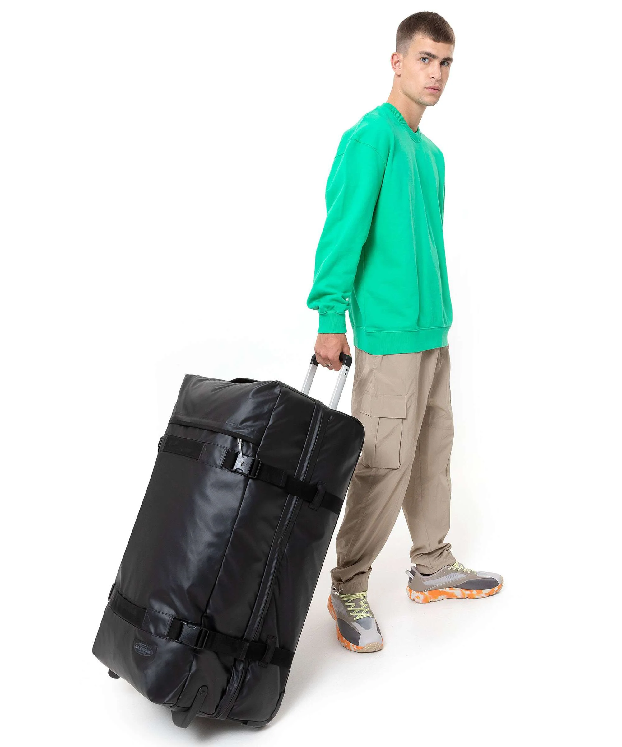 Eastpak Tarp Transit'R L Travel bag with wheels tarp black - Image 4