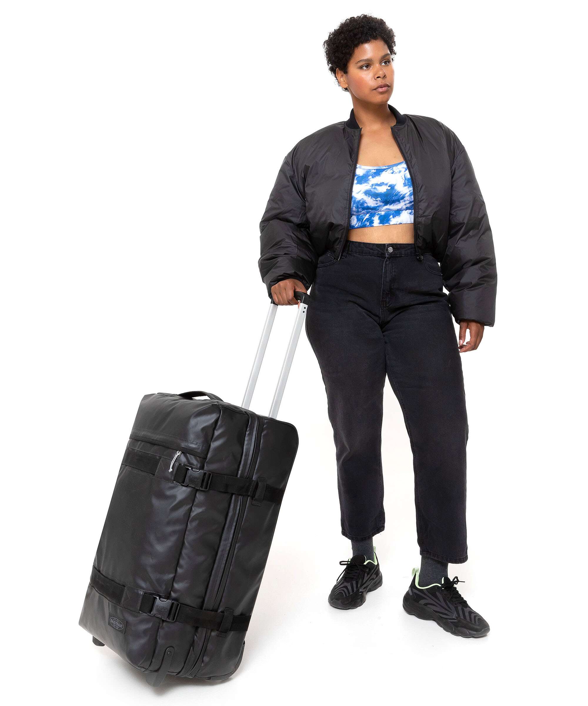 Eastpak Tarp Transit'R M Travel bag with wheels tarp black - Image 3