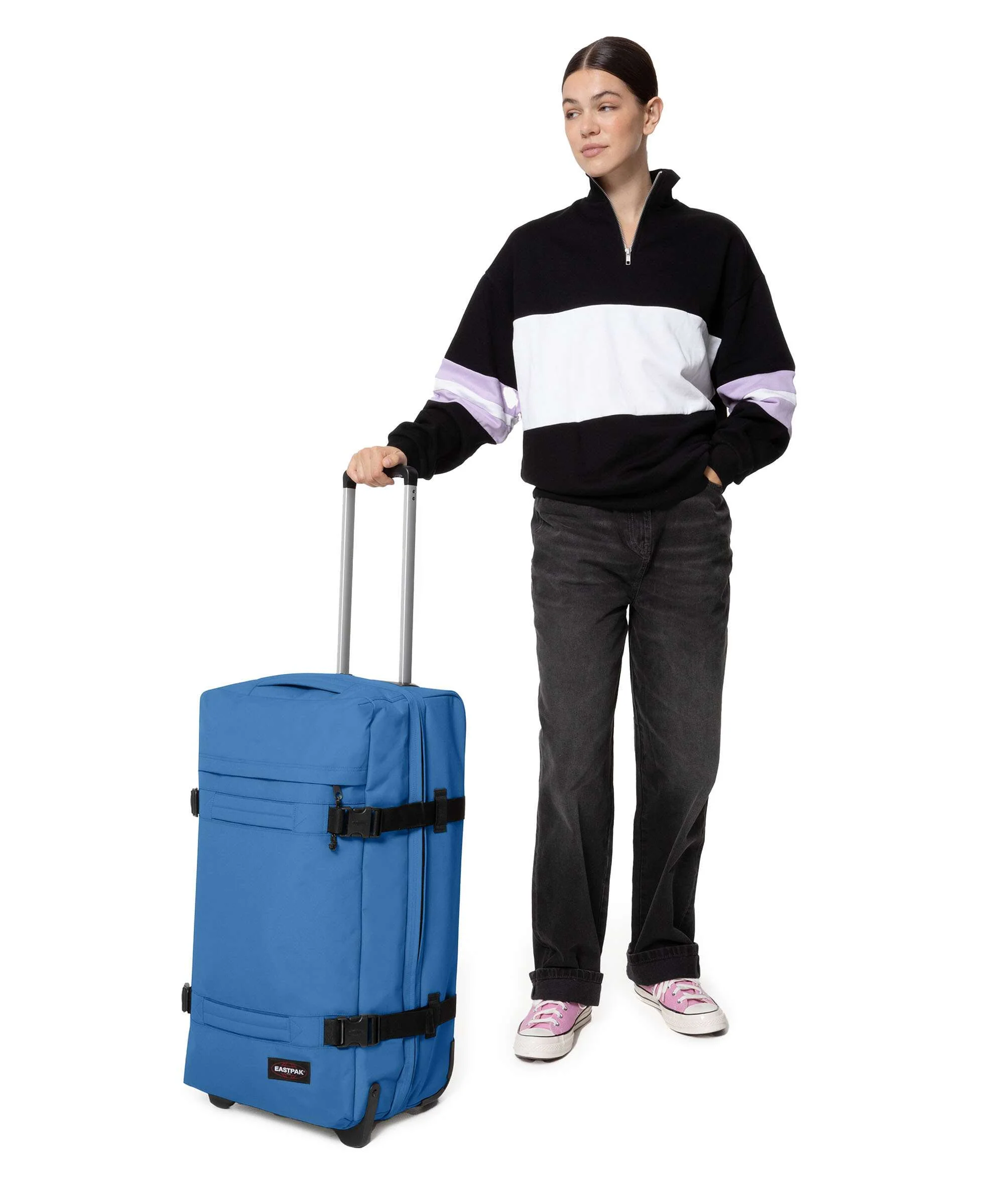 Eastpak Transit'R M Travel bag with wheels healing blue - Image 3