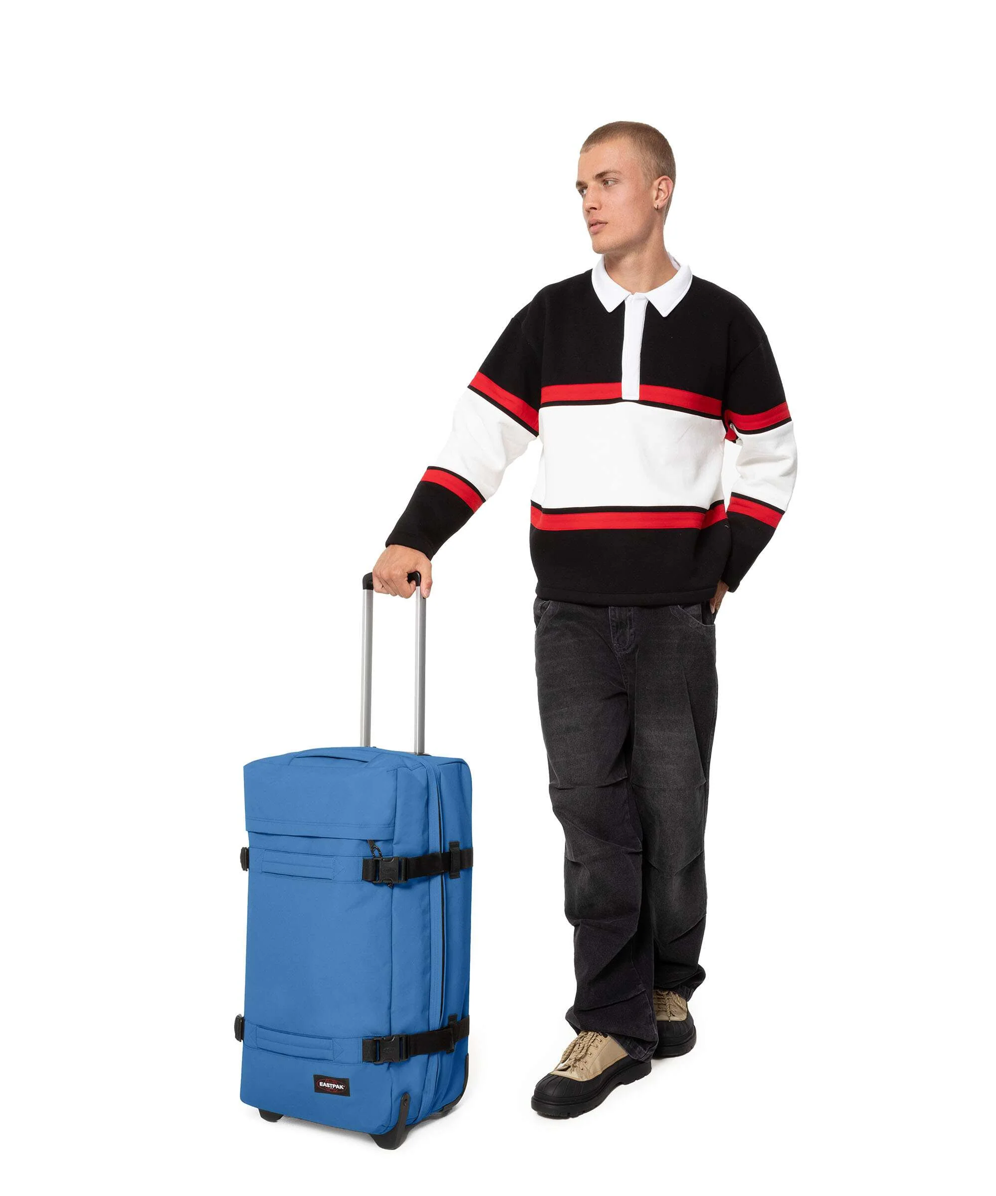 Eastpak Transit'R M Travel bag with wheels healing blue - Image 4
