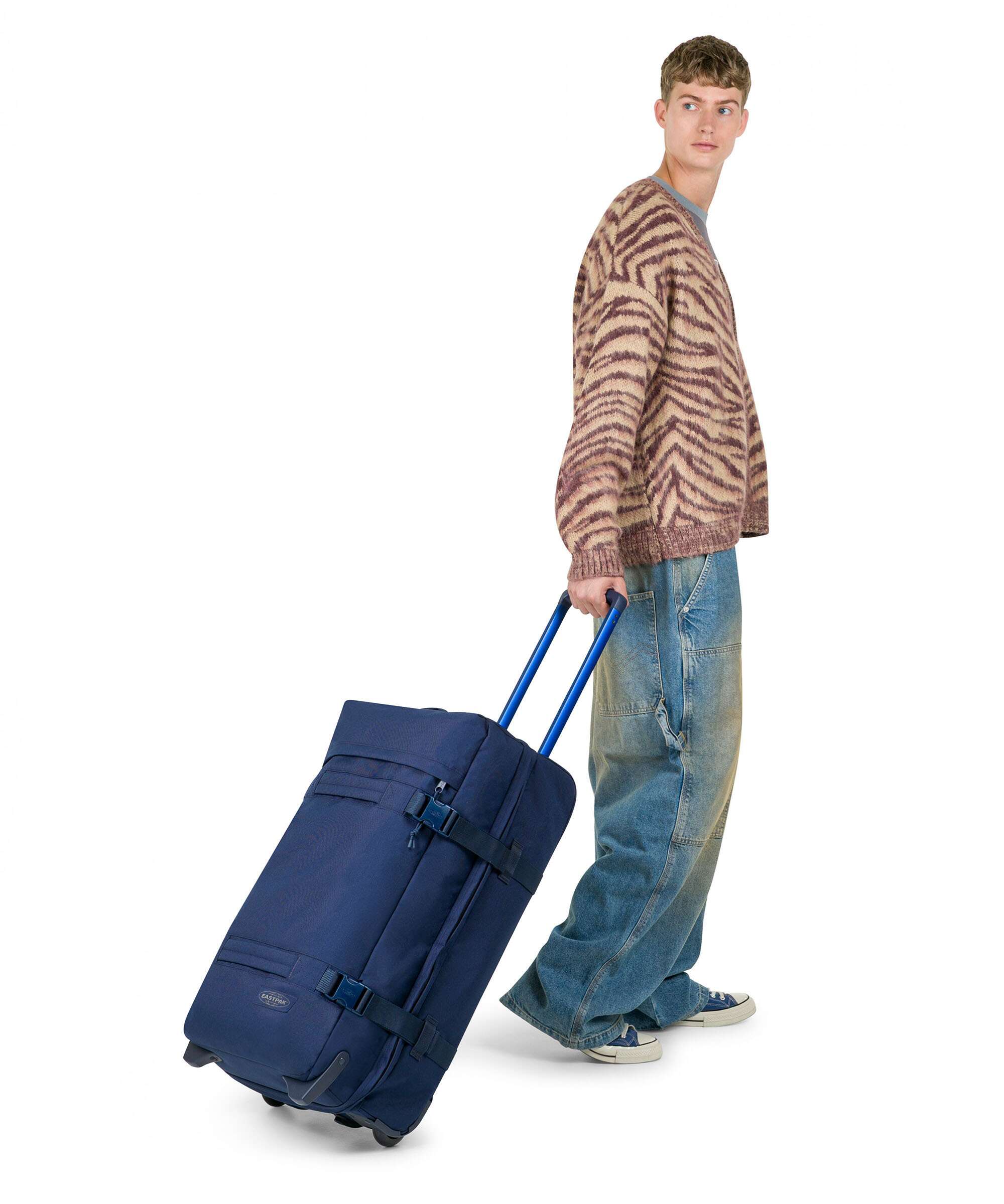 Eastpak Transit'R M Travel bag with wheels navy - Image 3
