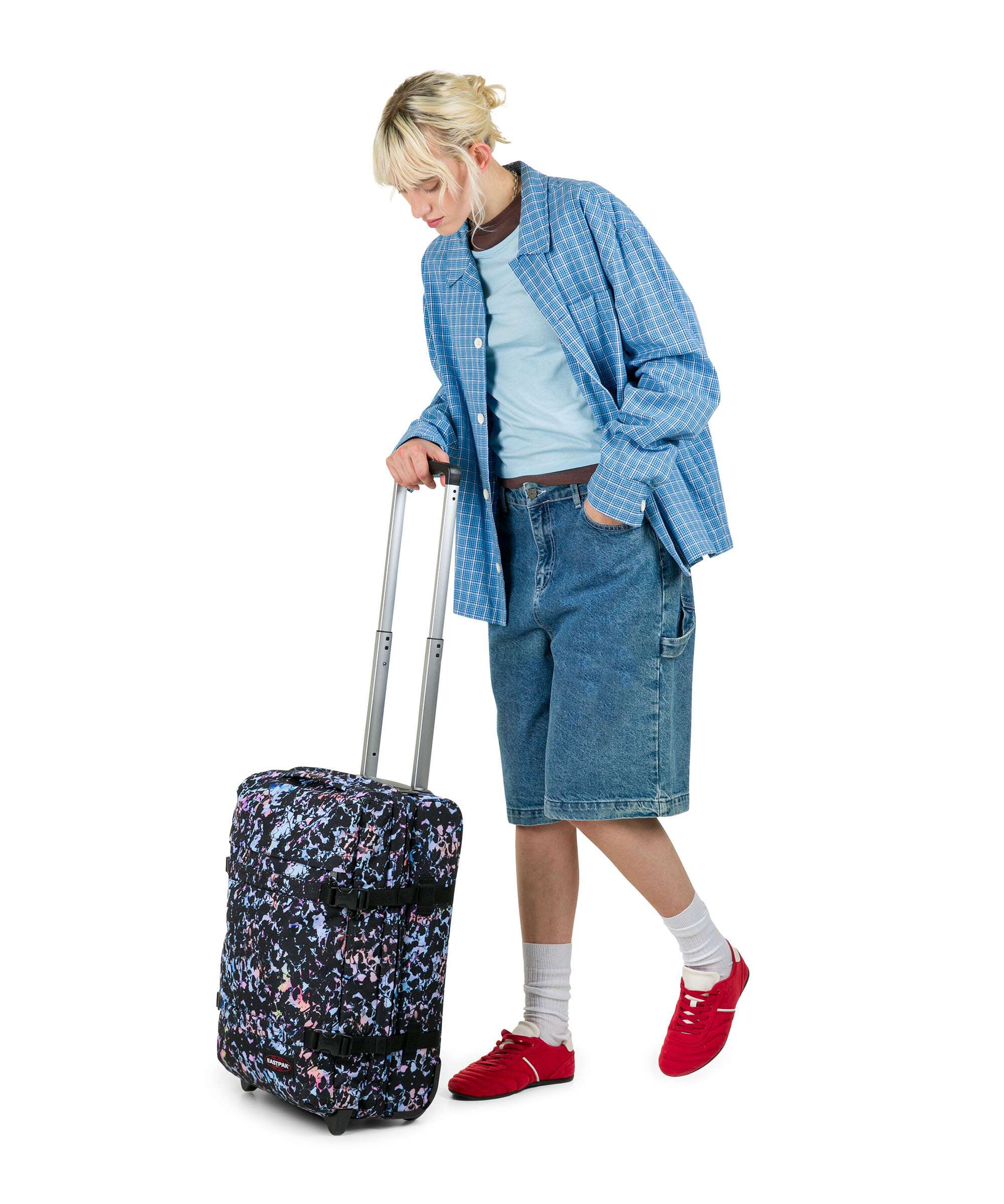 Eastpak Transit'R S Travel bag with wheels camouflora light - Image 3
