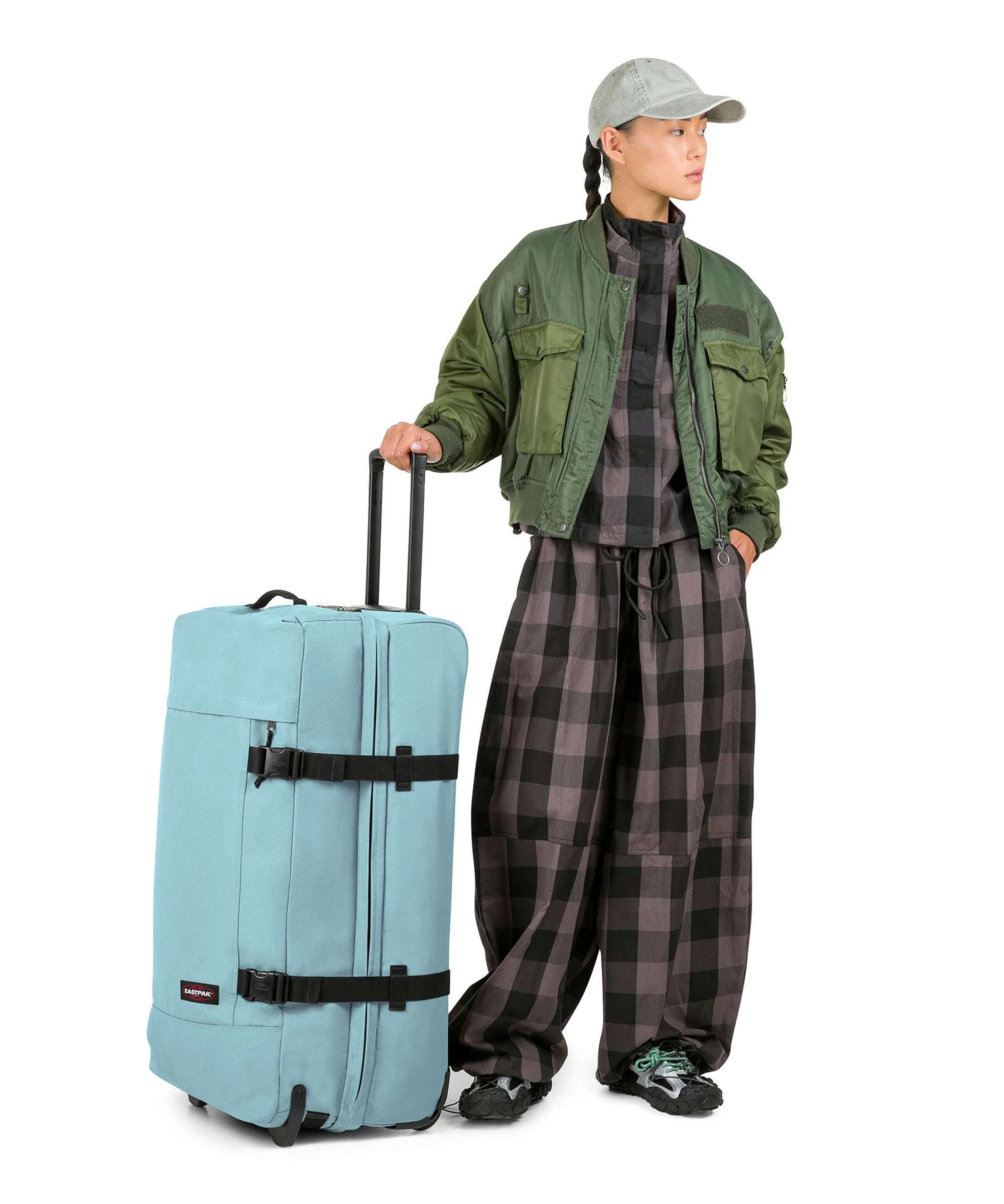 Eastpak Tranverz L Travel bag with wheels waterfall blue - Image 3