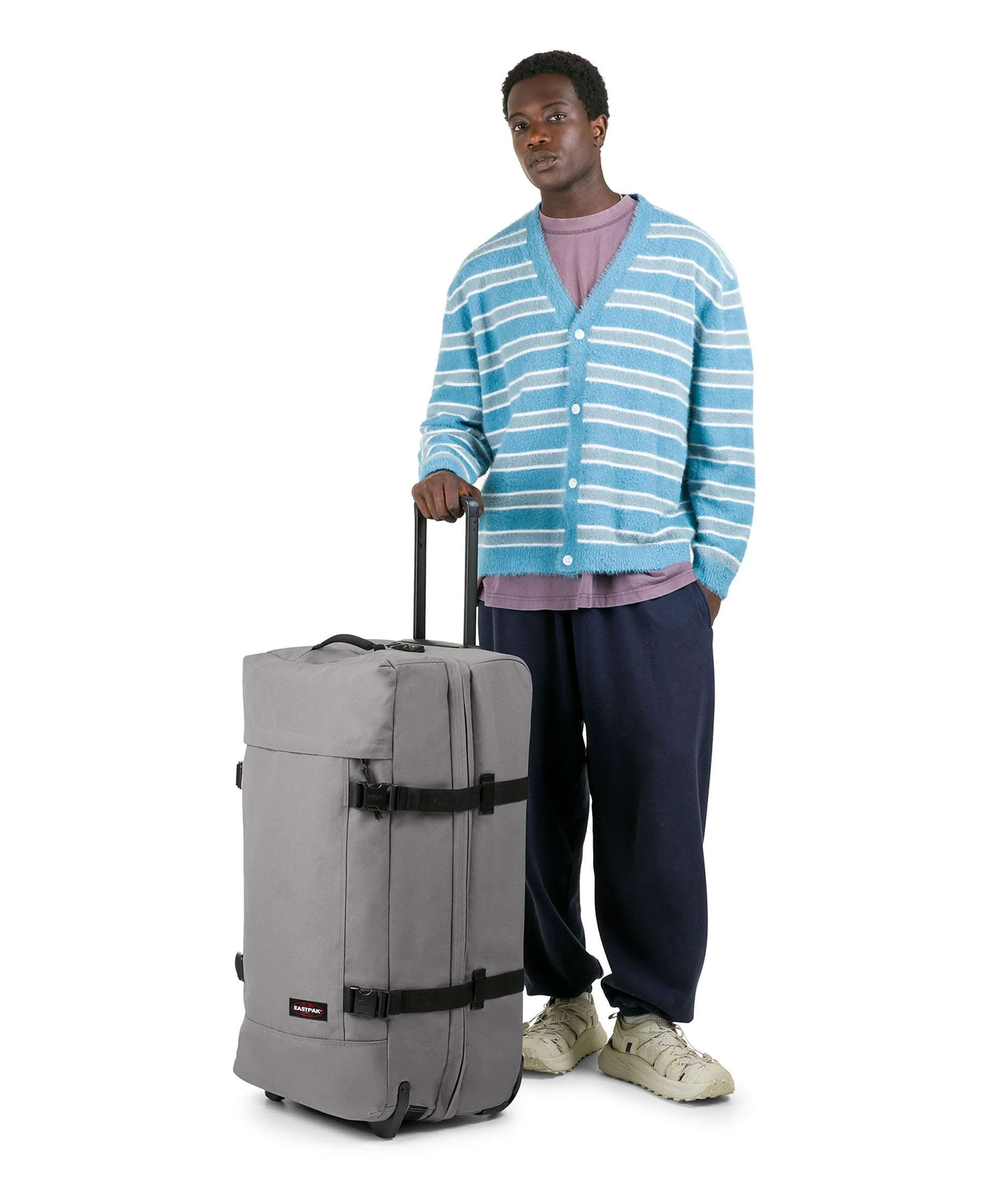 Eastpak Tranverz L Travel bag with wheels pebble grey - Image 3