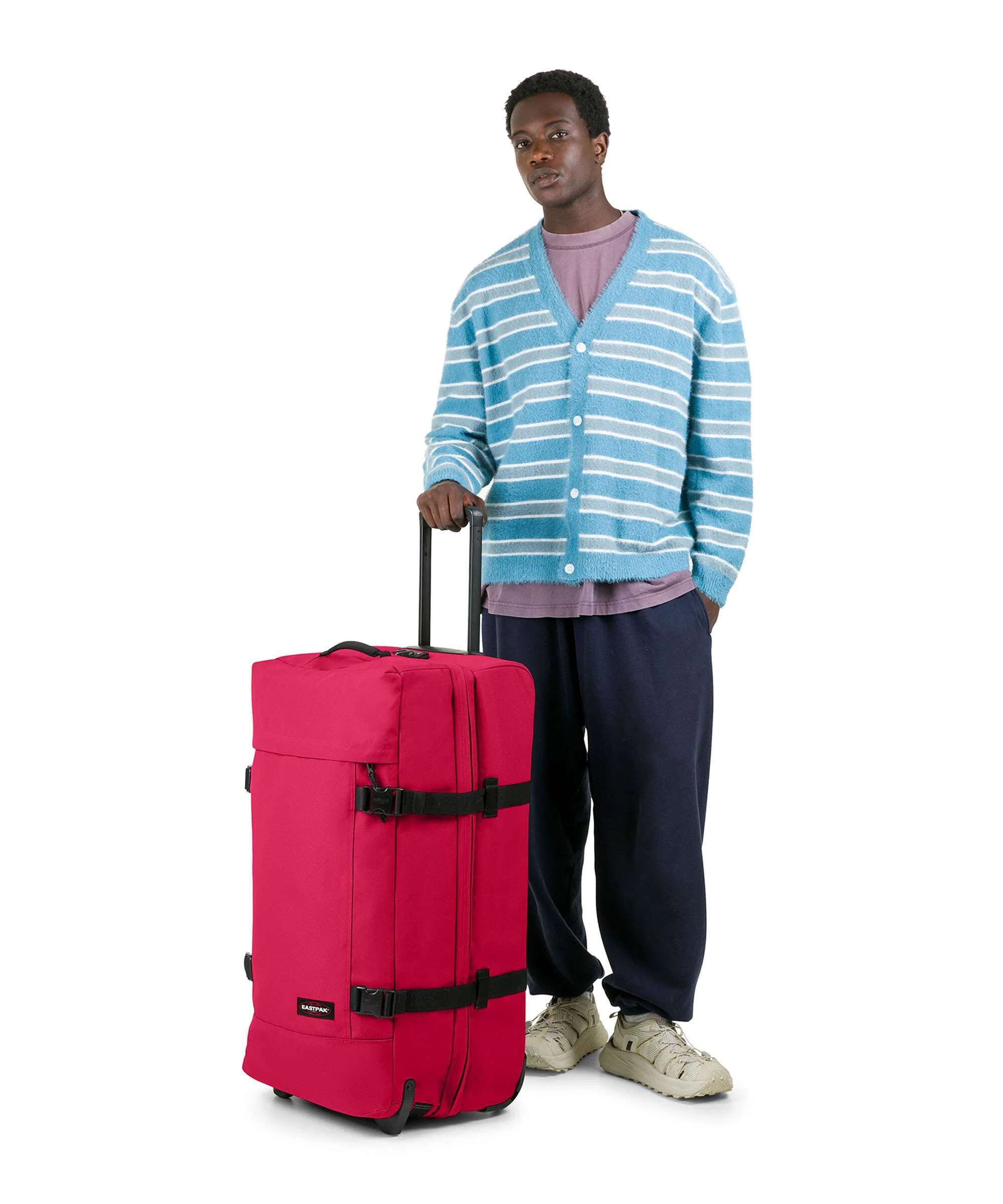 Eastpak Tranverz L Travel bag with wheels saffron red - Image 3