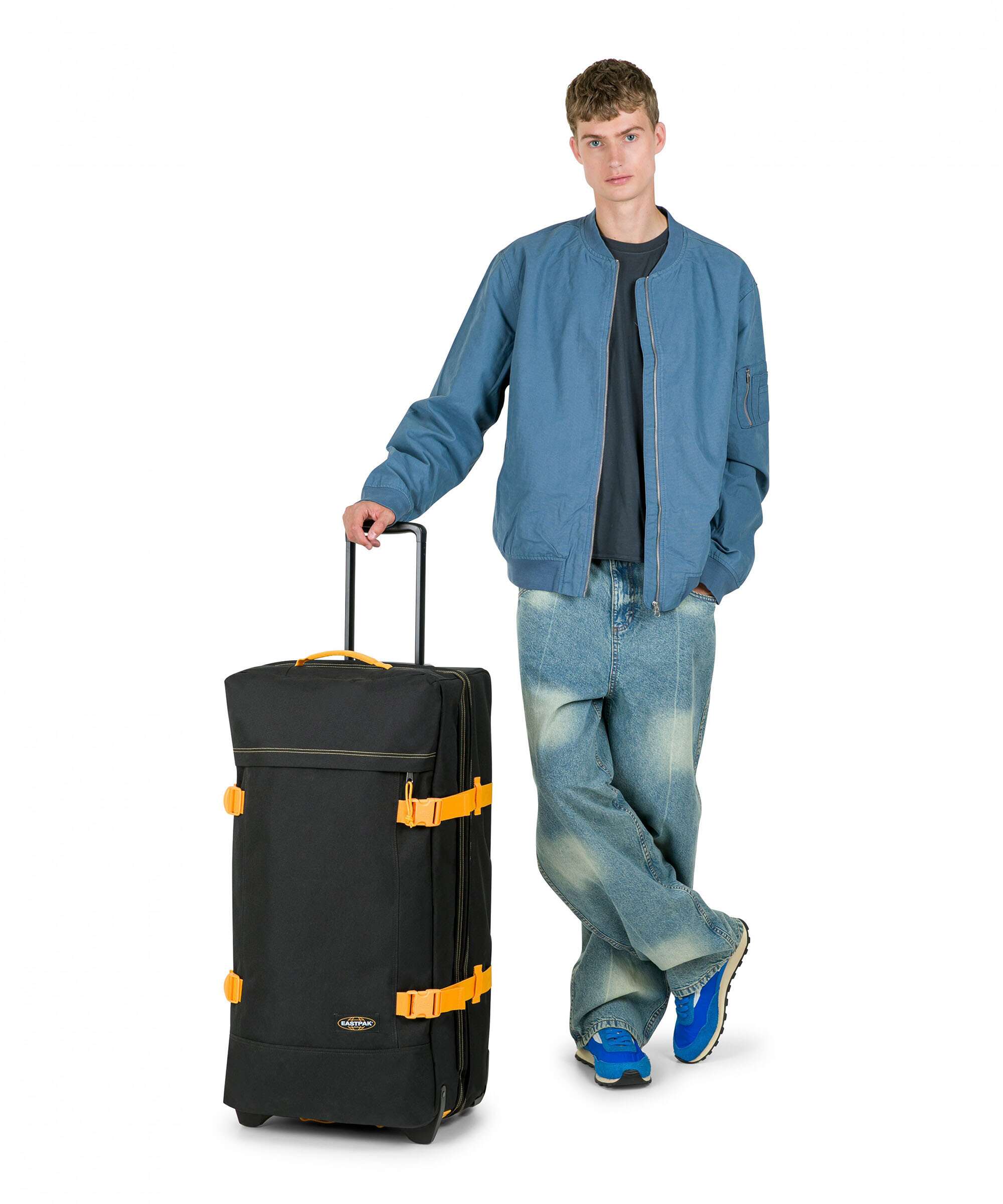 Eastpak Tranverz L Travel bag with wheels kontrast mango - Image 3