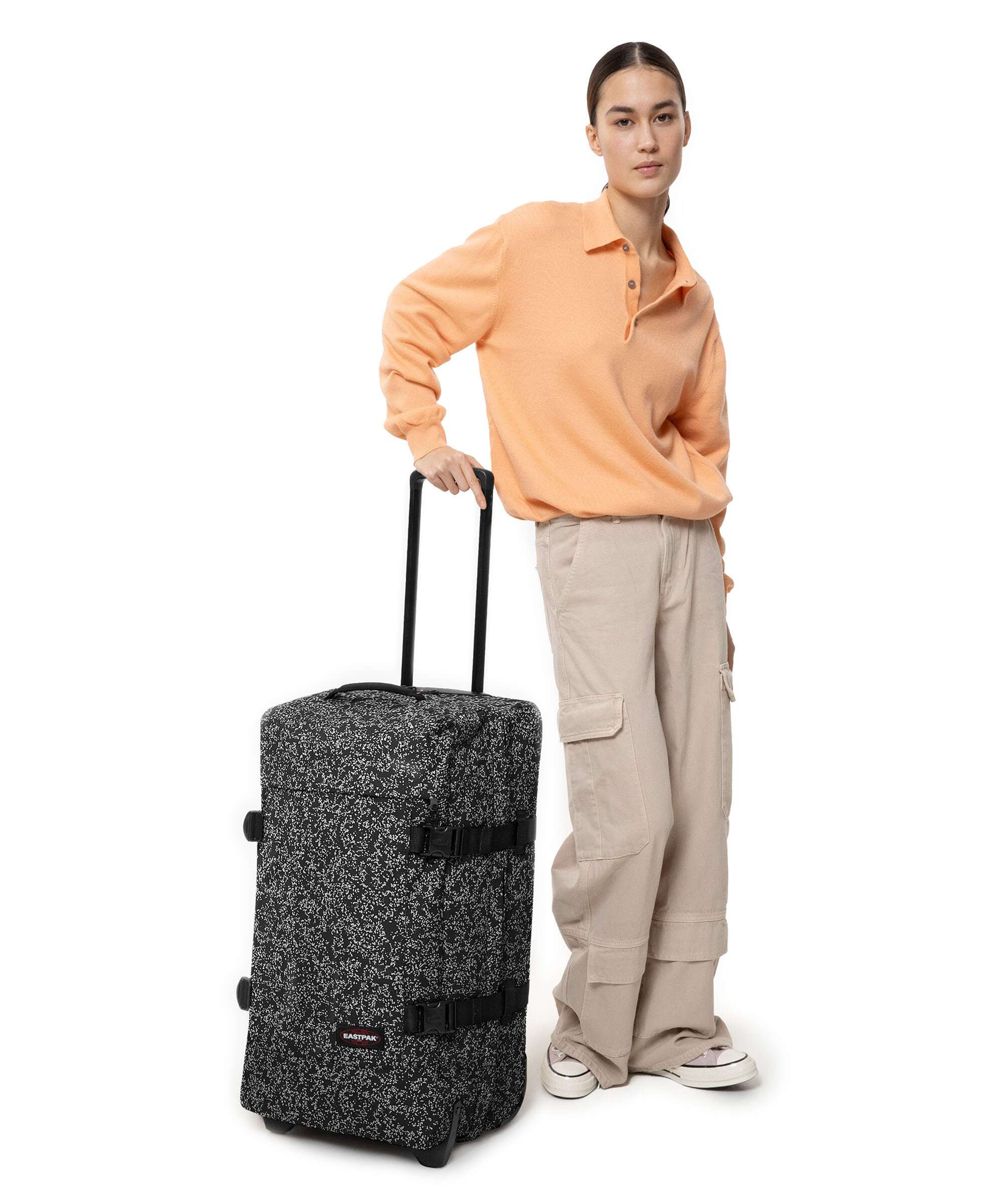 Eastpak Tranverz M Travel bag with wheels glitsplash black - Image 3