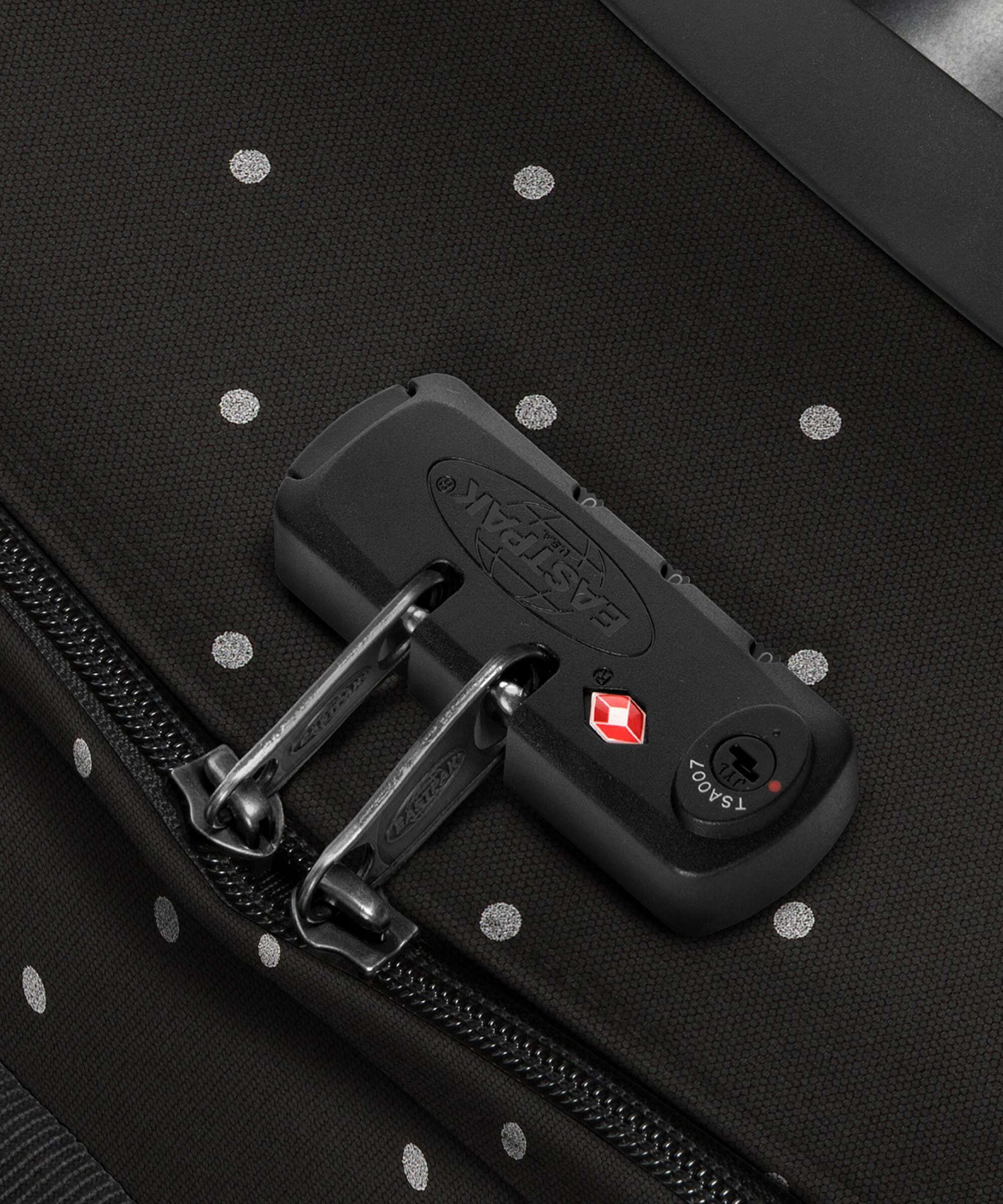 Eastpak Tranverz M Travel bag with wheels dots black/silver - Image 4