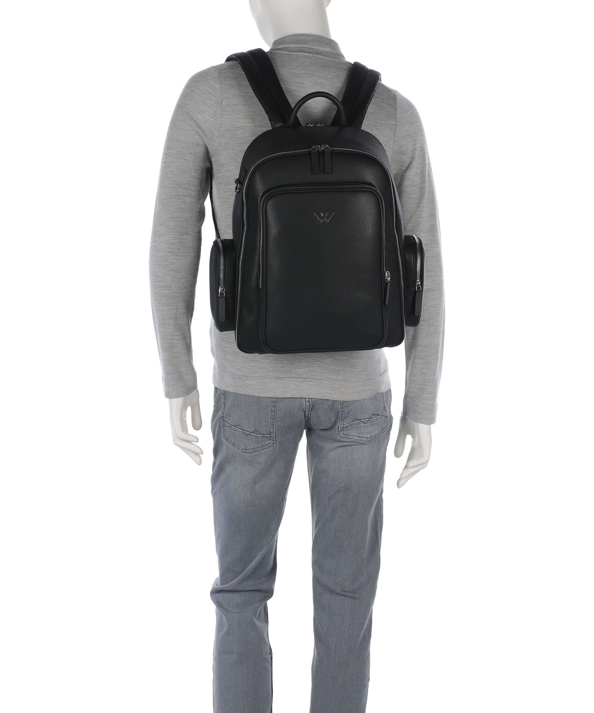 Emporio Armani Business Regenerated Backpack black beauty - Image 3