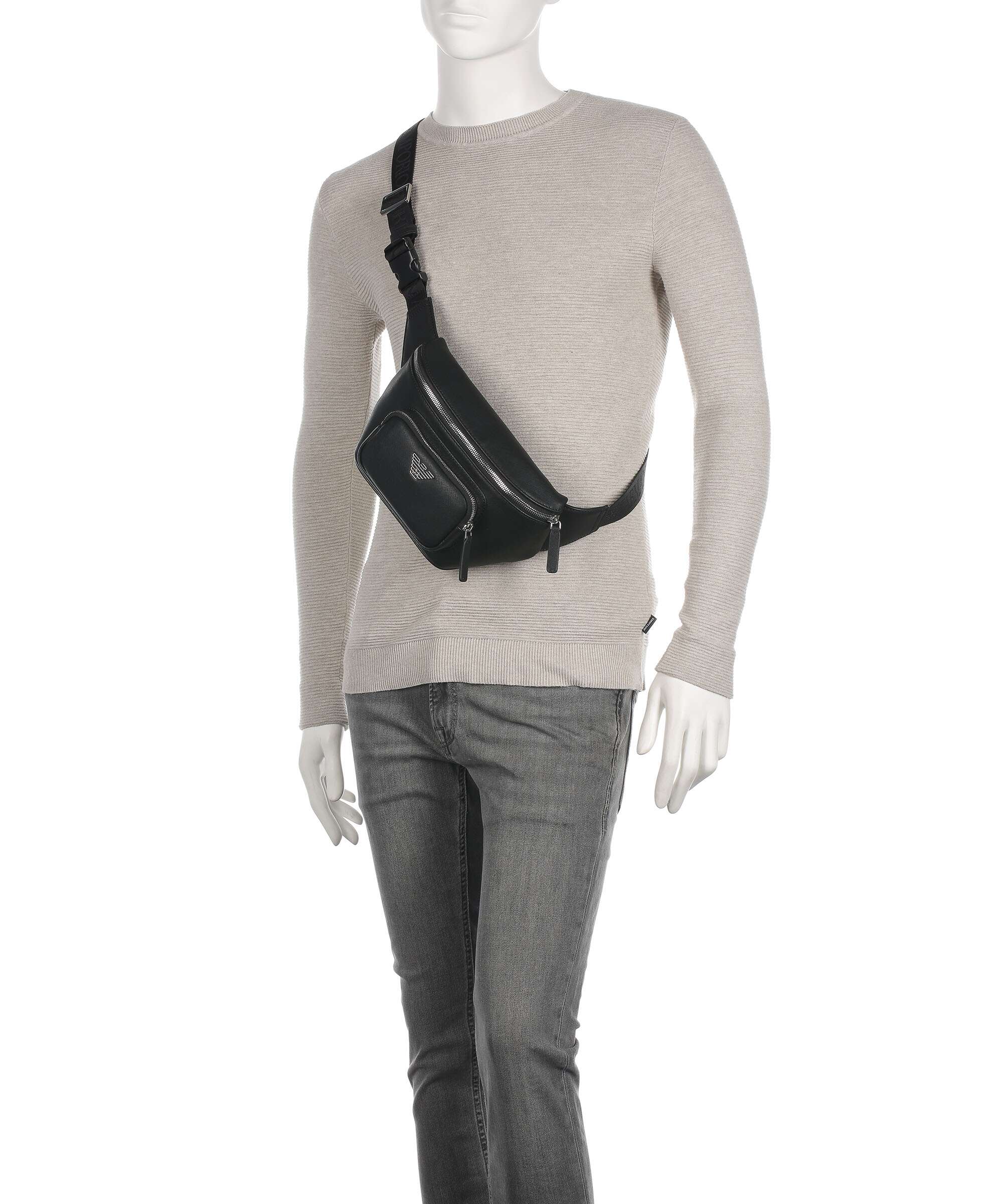 Emporio Armani Business Regenerated Belt bag black - Image 4
