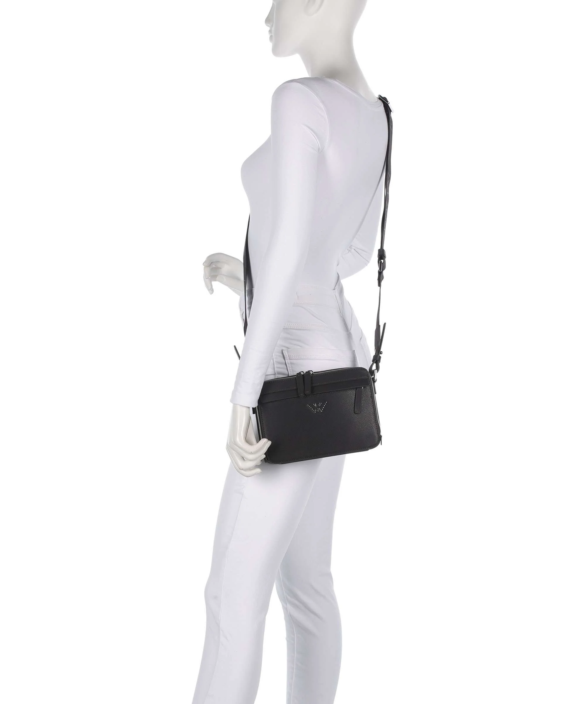 Emporio Armani Business Regenerated Crossbody bag ebony - Image 3