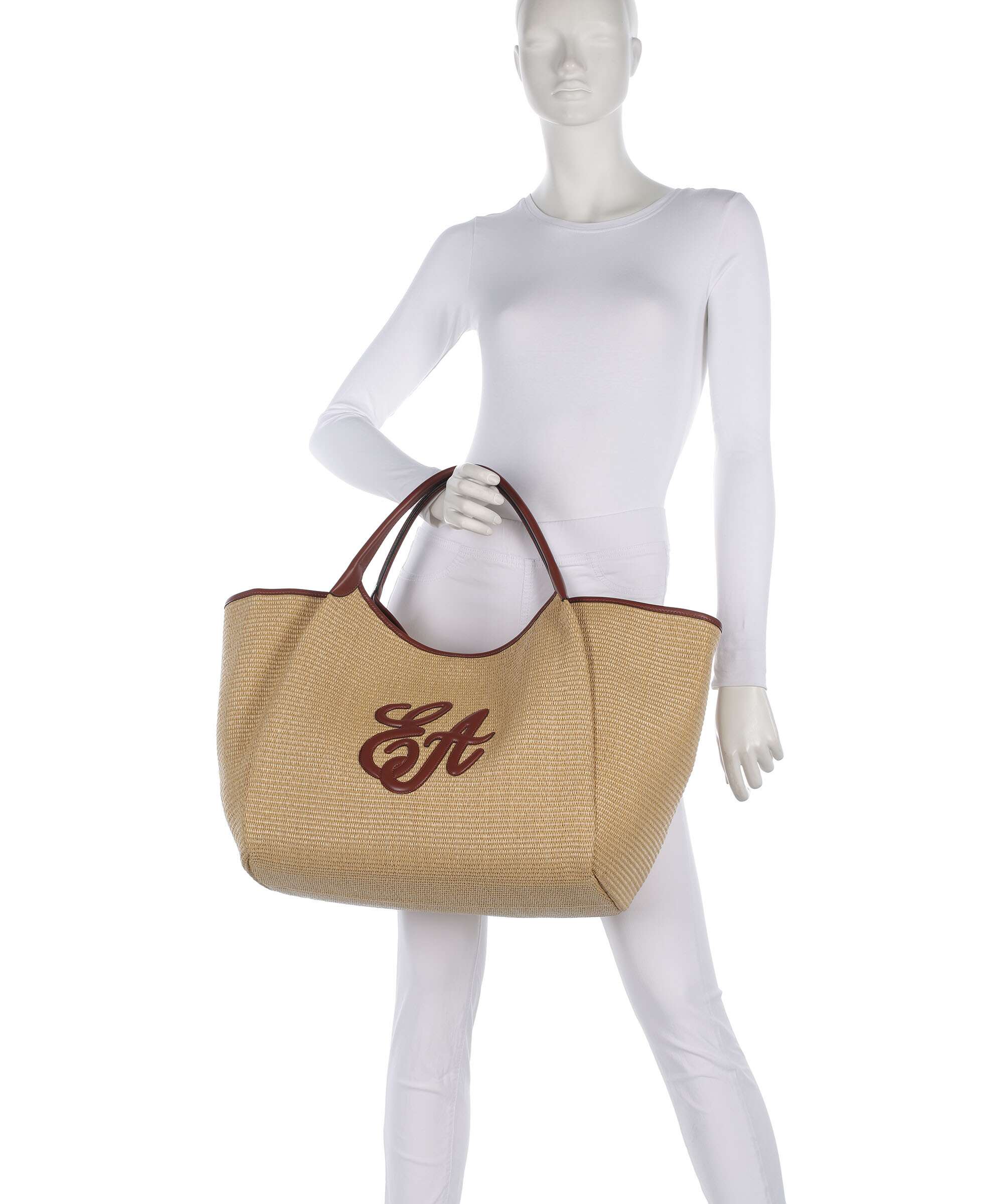 Emporio Armani Durini 24 L Tote bag naturale/siena - Image 3