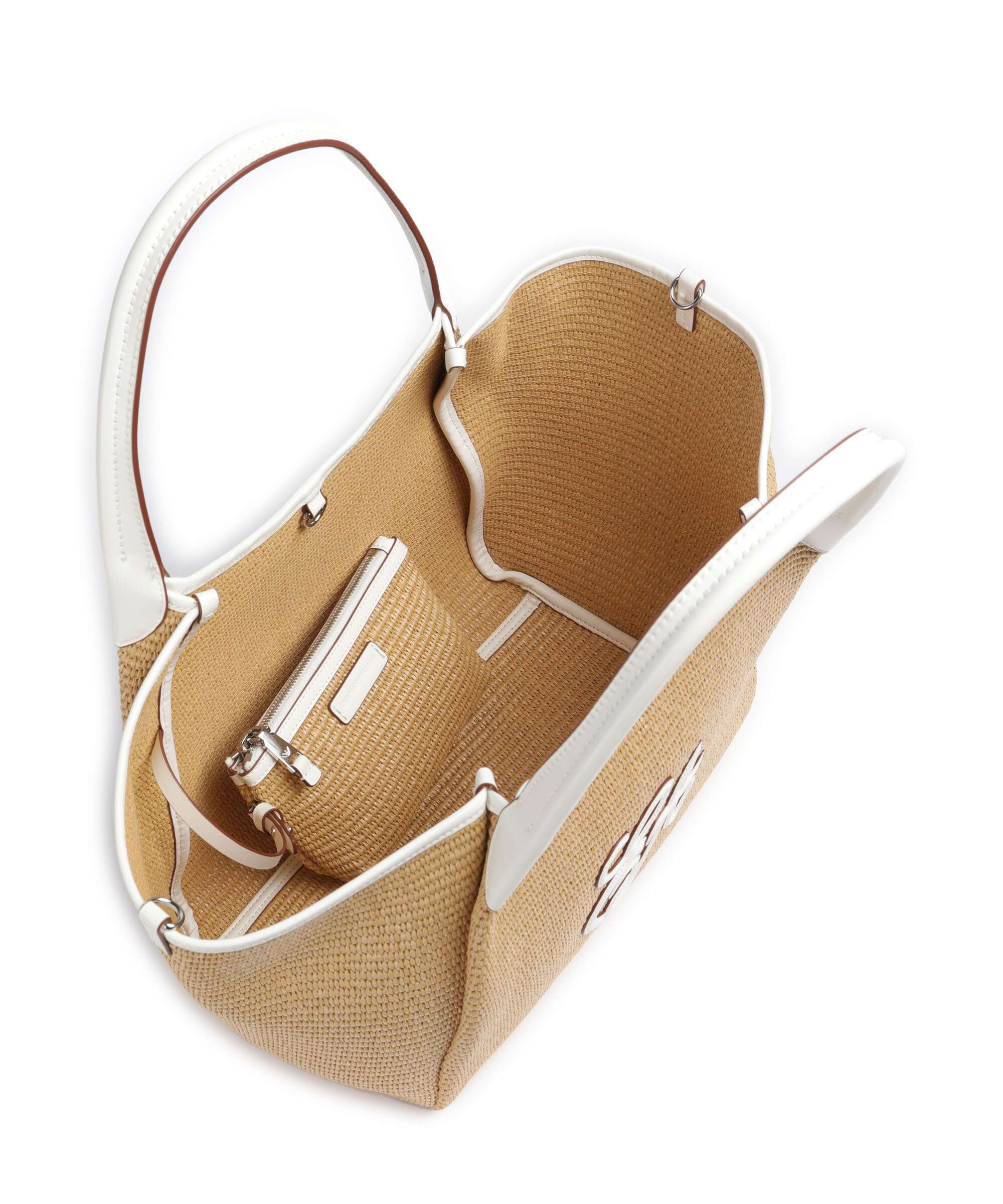 Emporio Armani Durini 24 M-L Tote bag naturale/bianco - Image 6