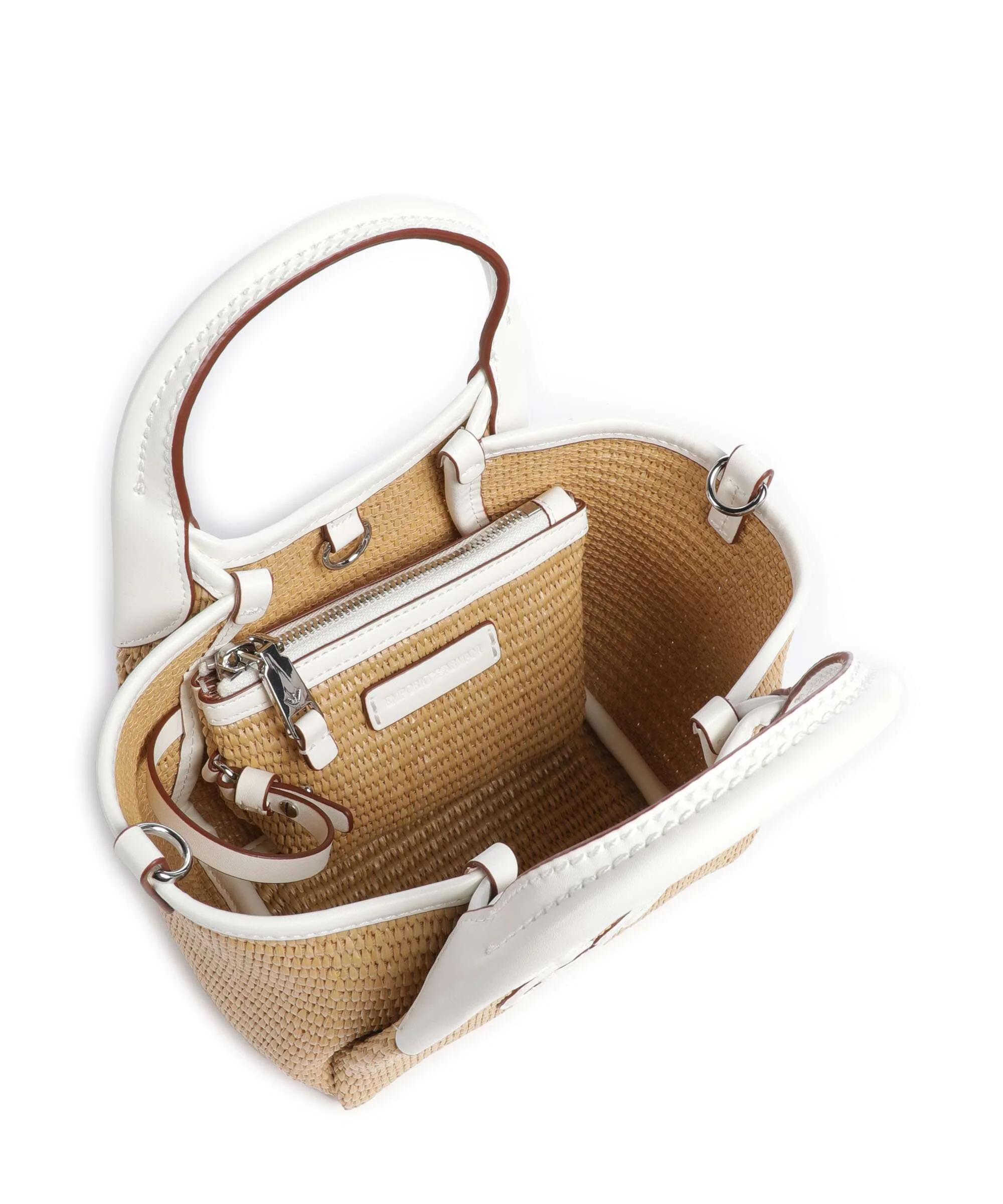 Emporio Armani Durini 24 S Crossbody bag naturale/bianco - Image 6