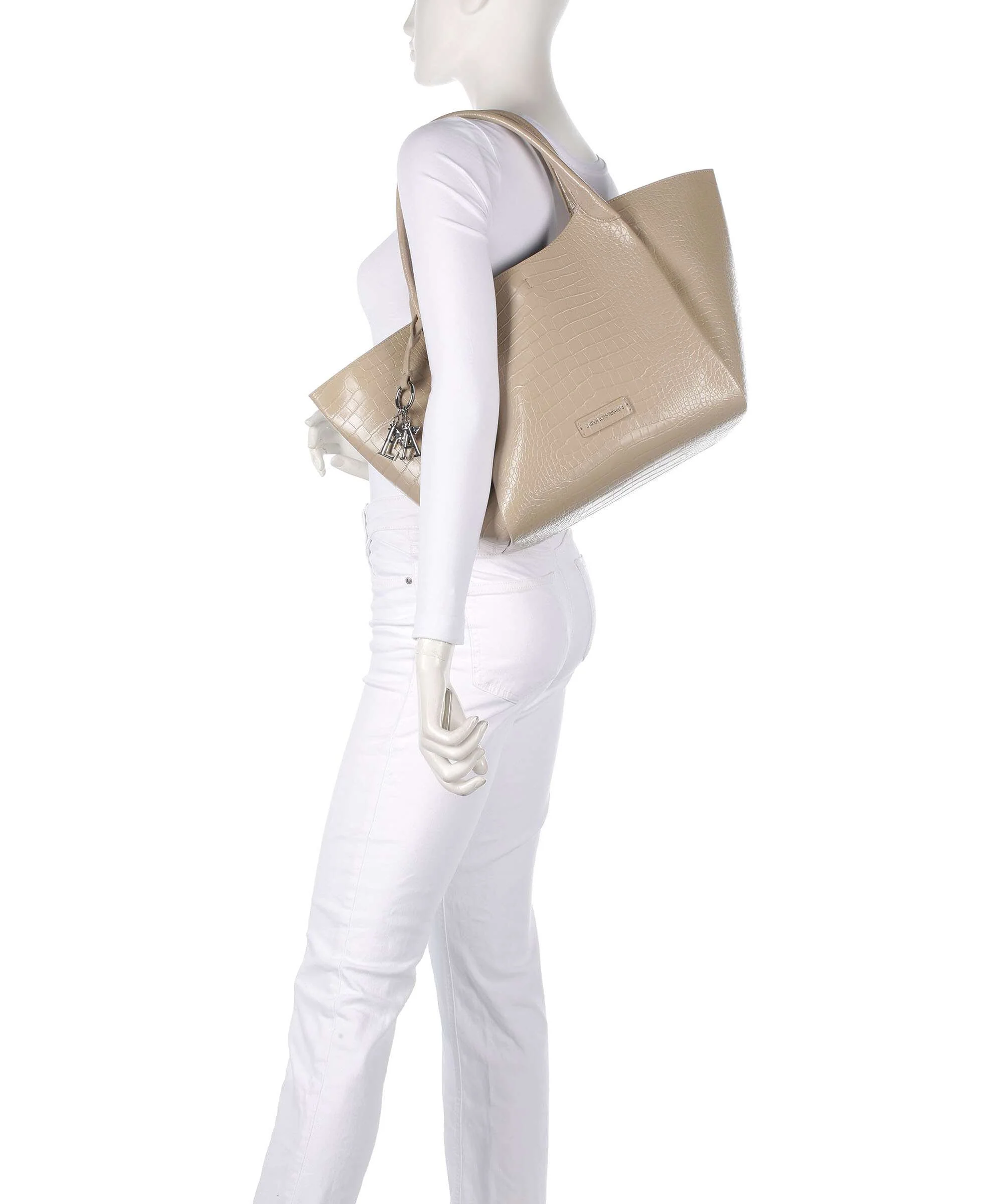 Emporio Armani Durini 24 Tote bag beige - Image 3