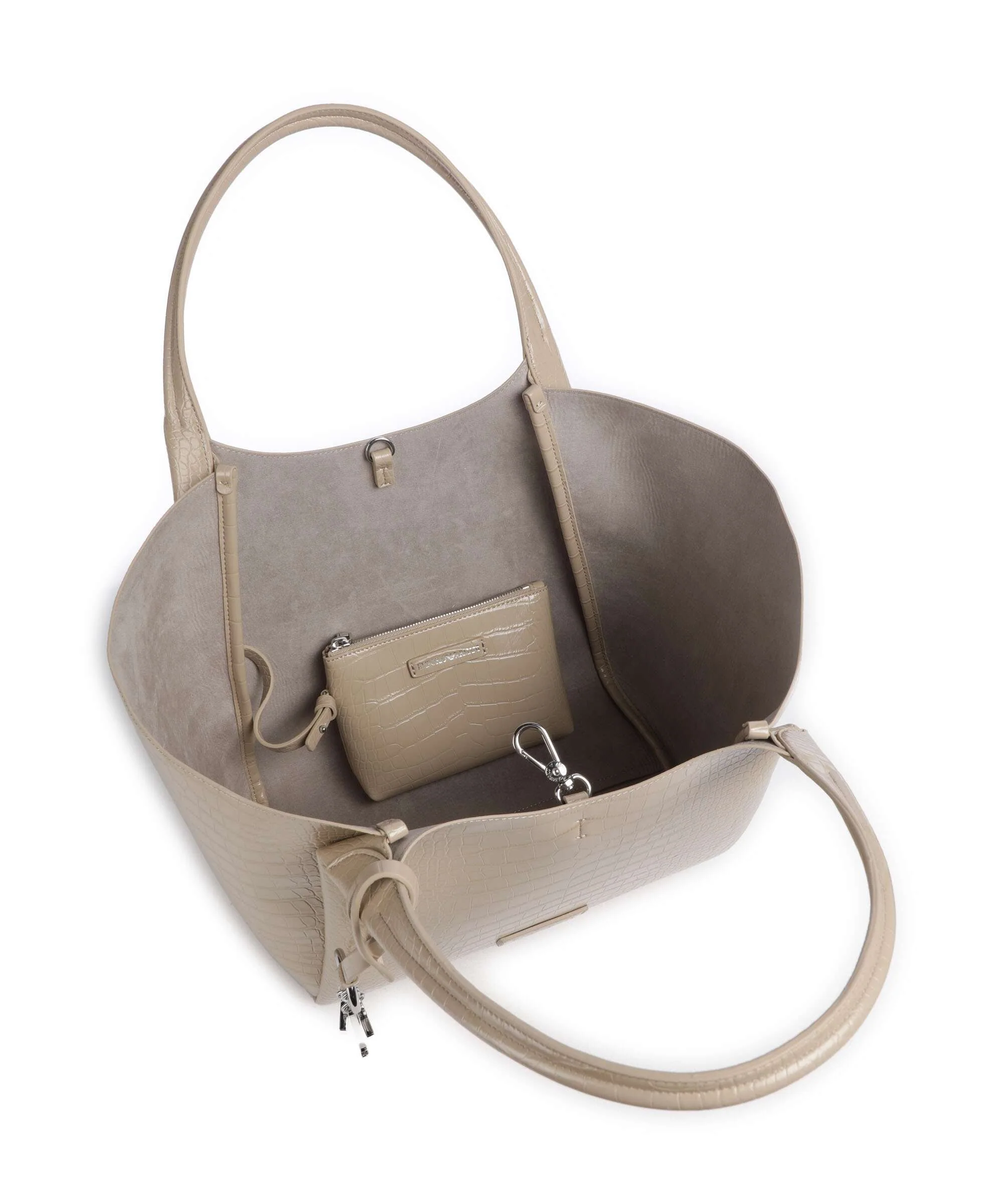 Emporio Armani Durini 24 Tote bag beige - Image 6