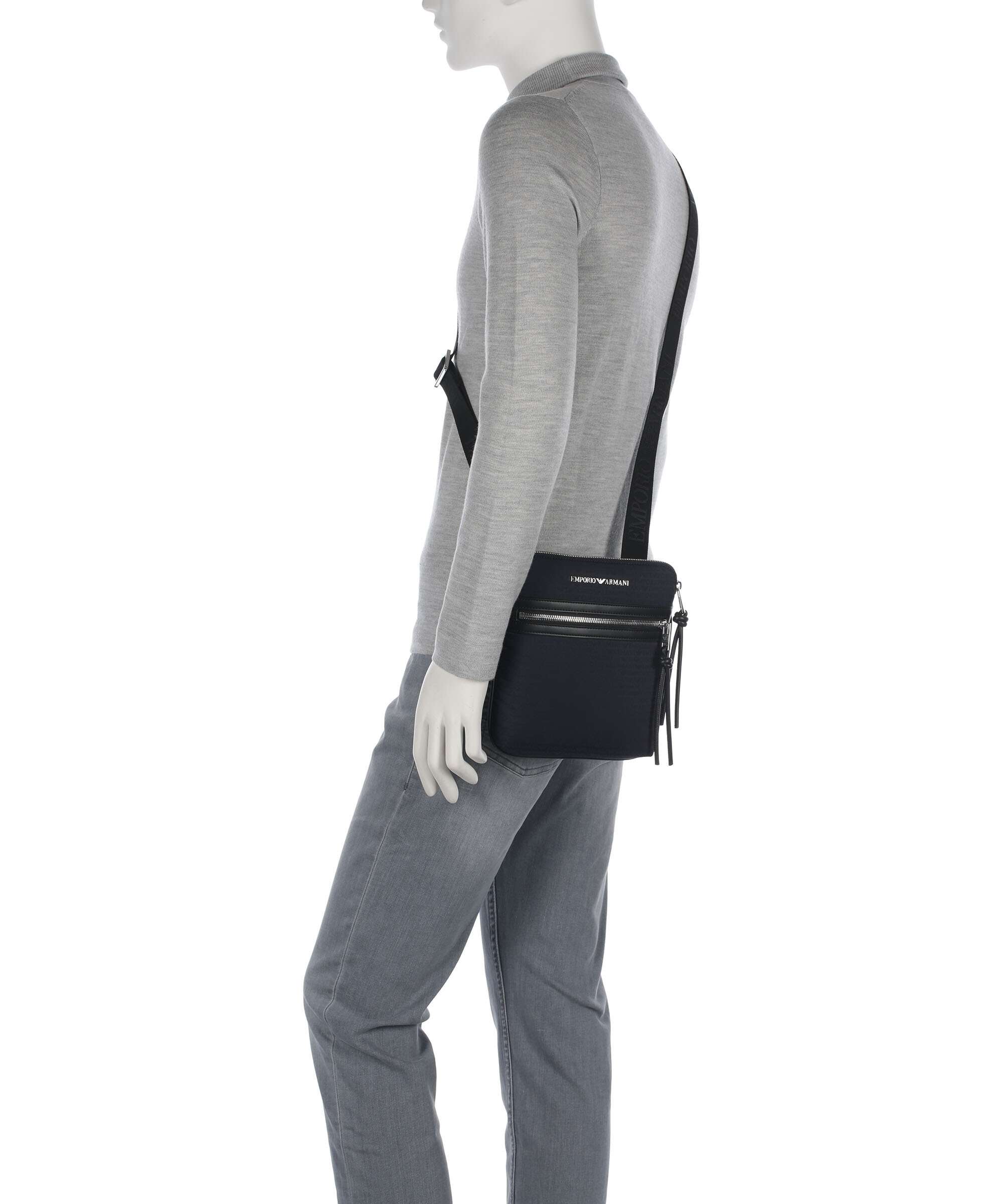 Emporio Armani Monogram Crossbody bag iconico blu navy - Image 3