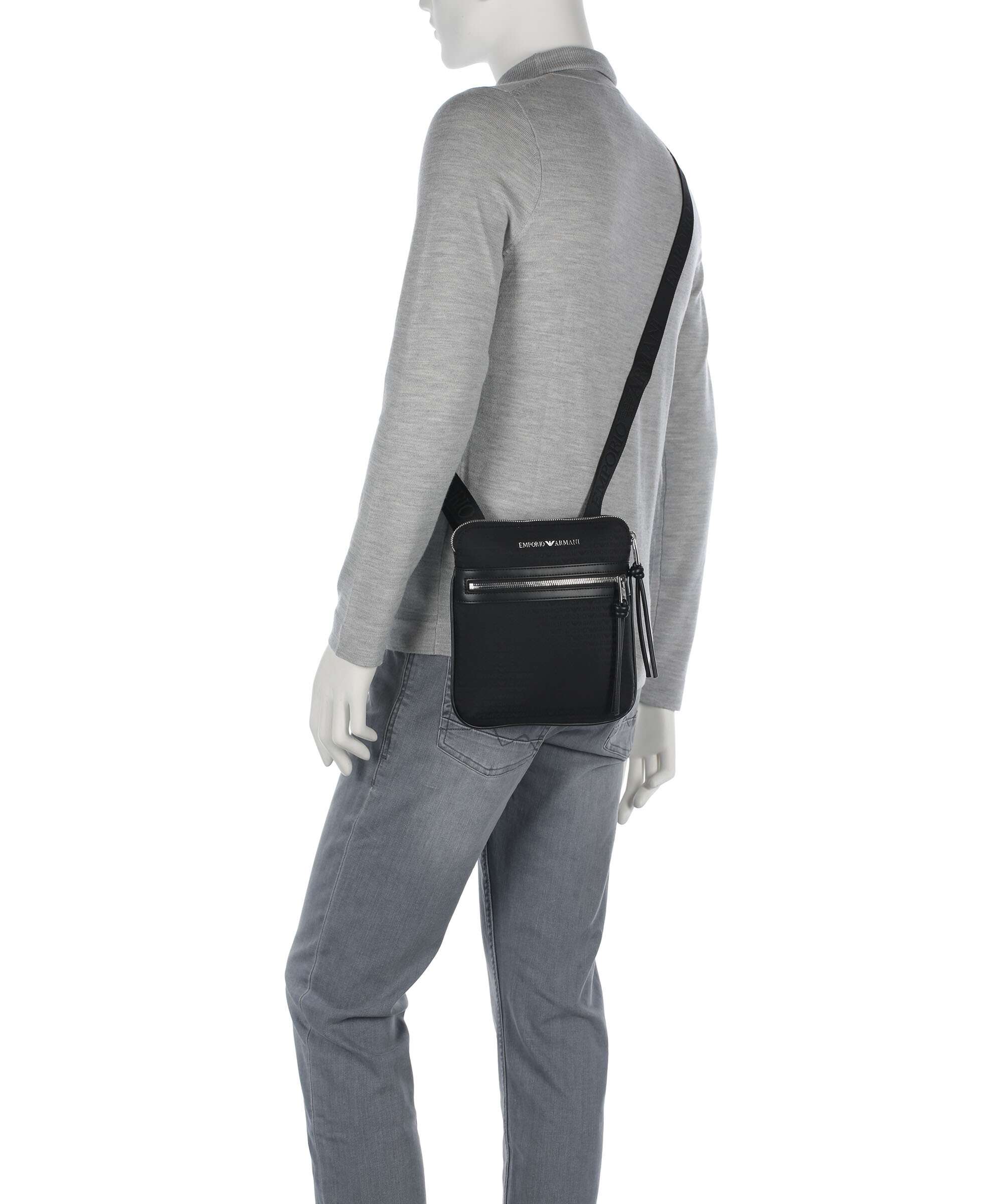 Emporio Armani Monogram Crossbody bag black beauty - Image 3
