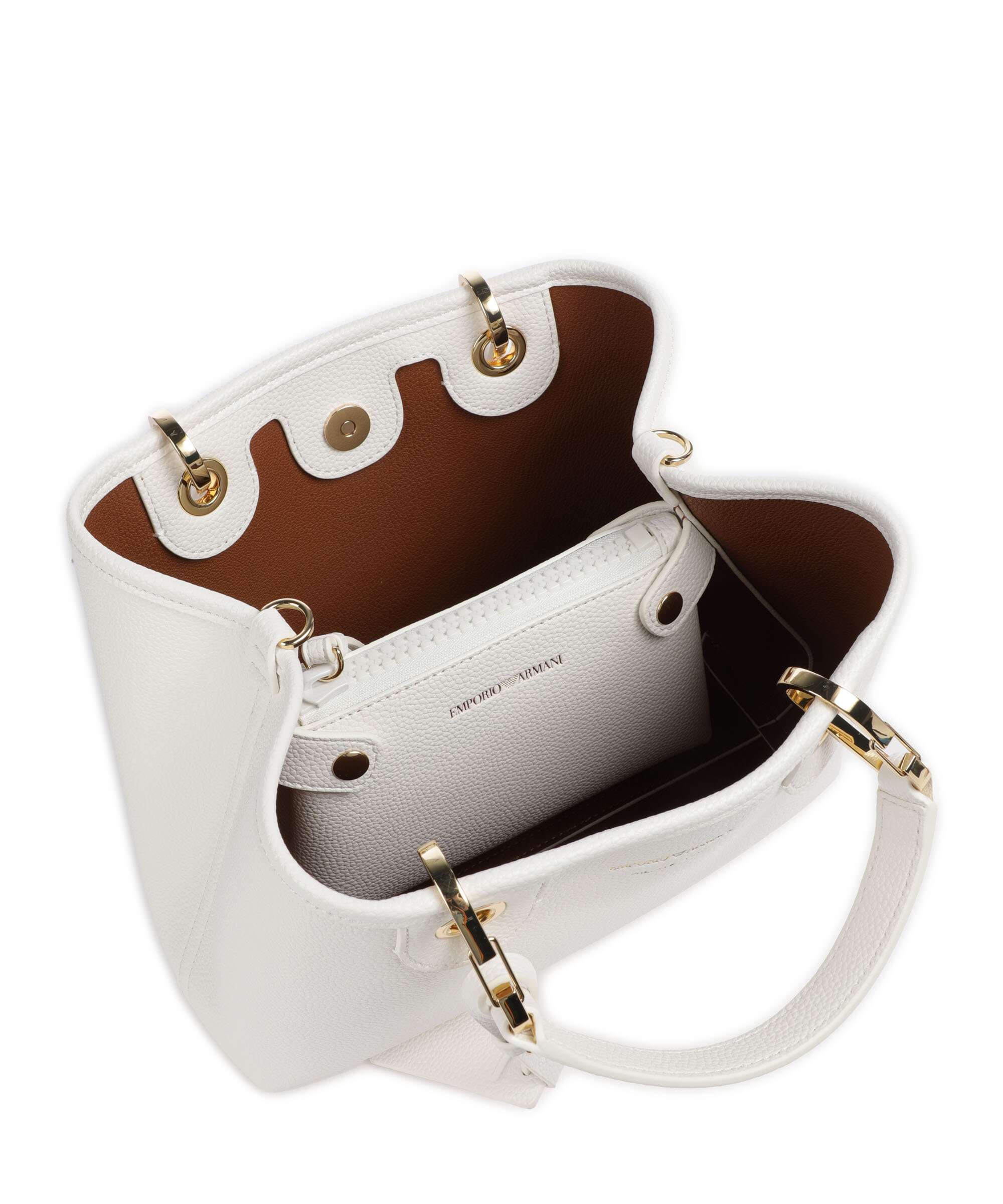 Emporio Armani My EA Handbag bianco/cuoio - Image 9