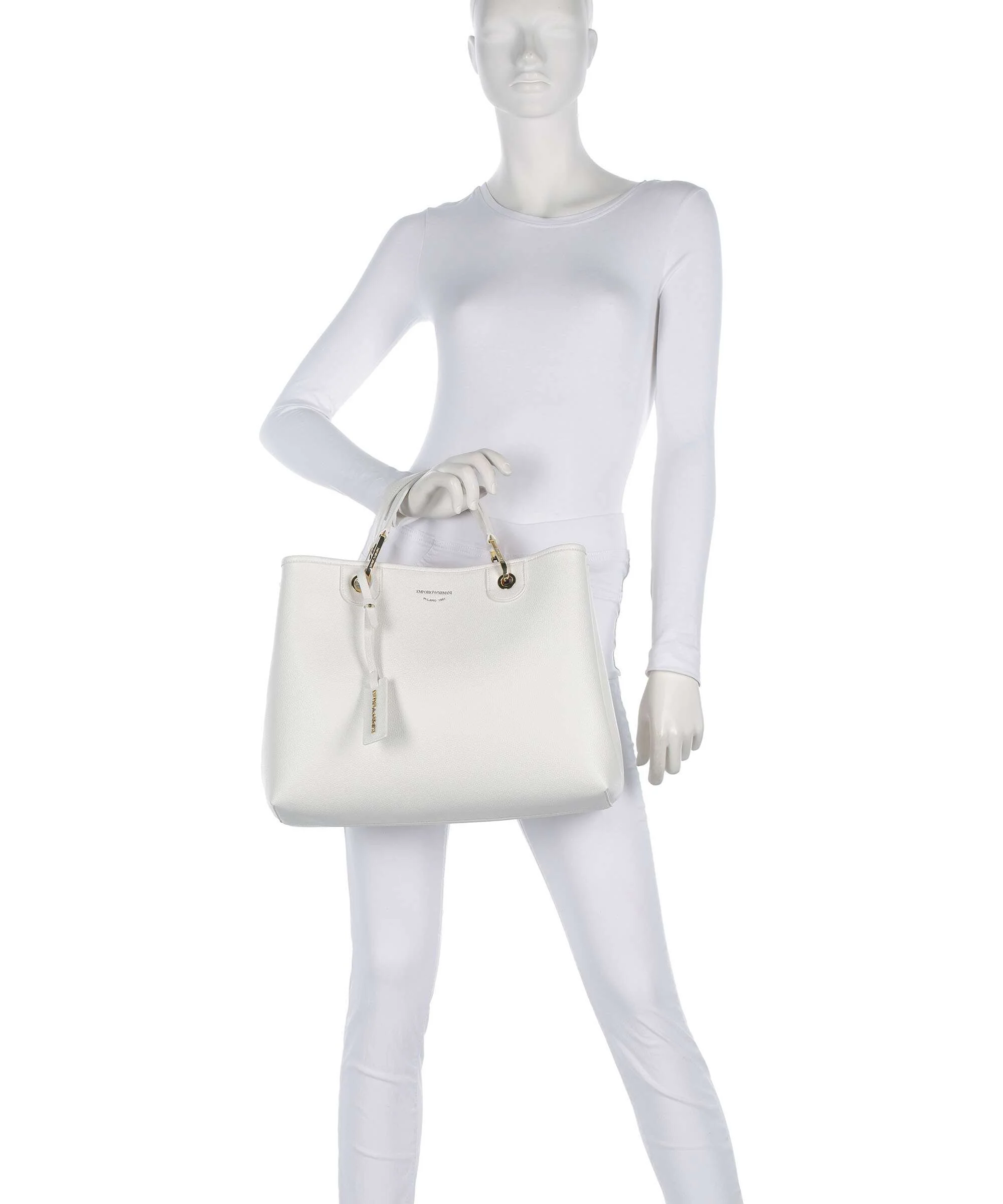 Emporio Armani My EA M Handbag bianco/cuoio - Image 3