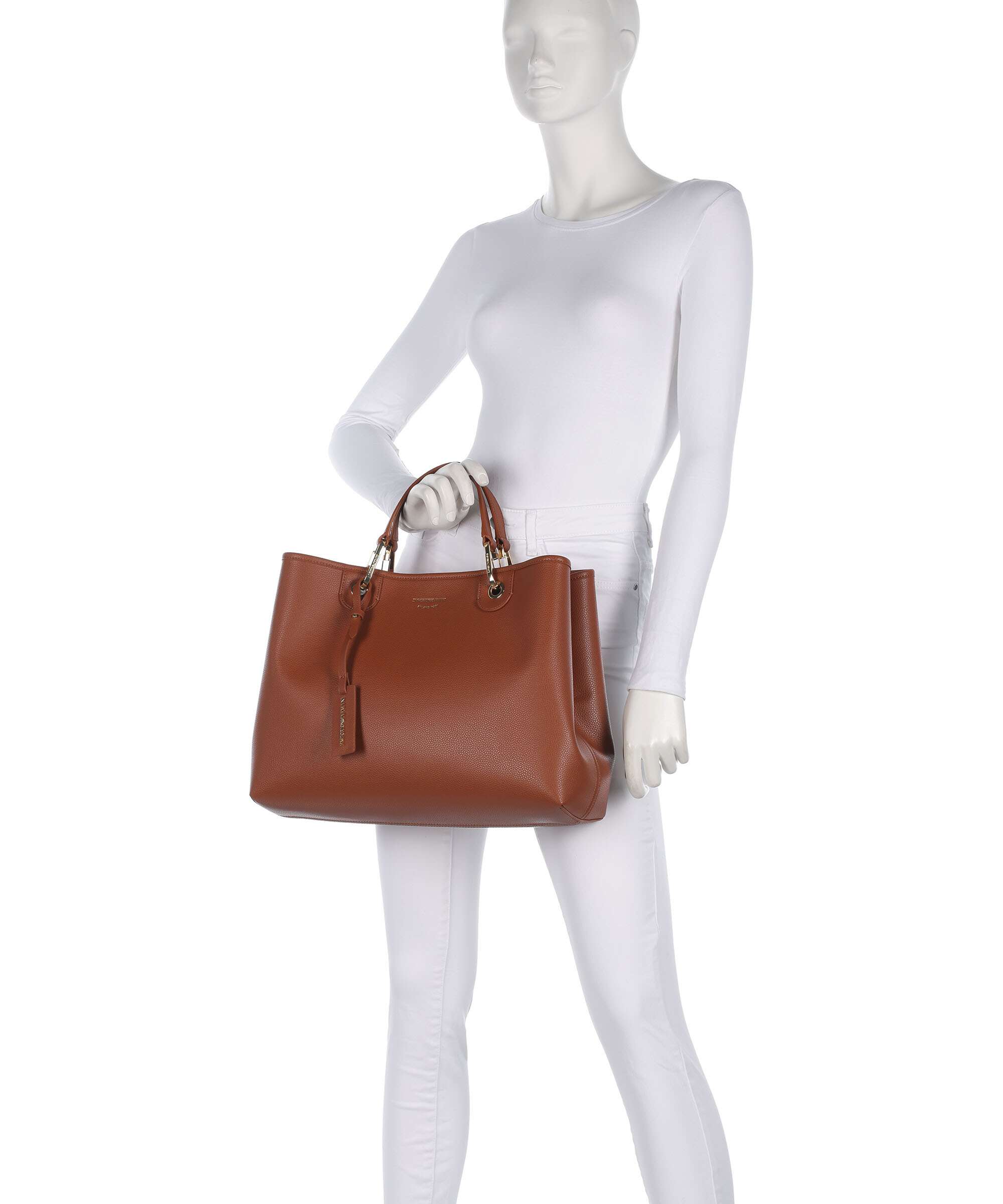 Emporio Armani My EA M Handbag cuoio/rosso - Image 3