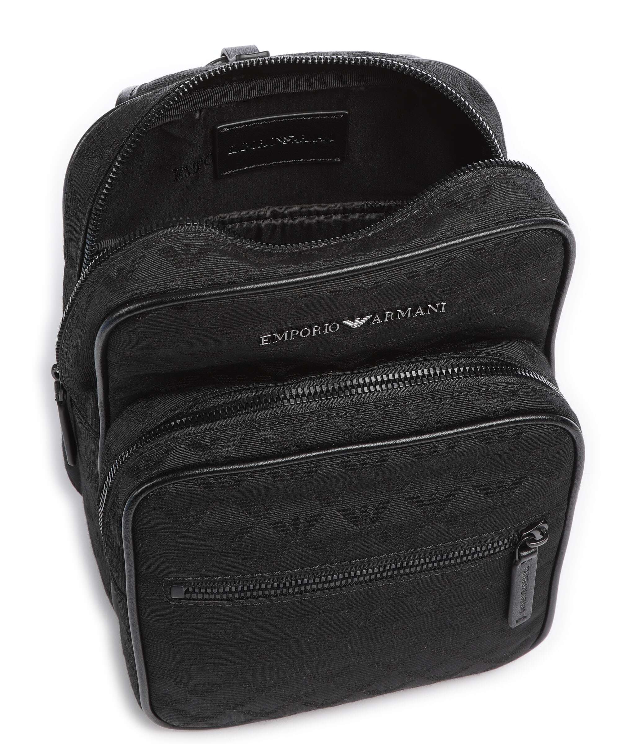Emporio Armani Omnia Jacquard Sling bag black - Image 6