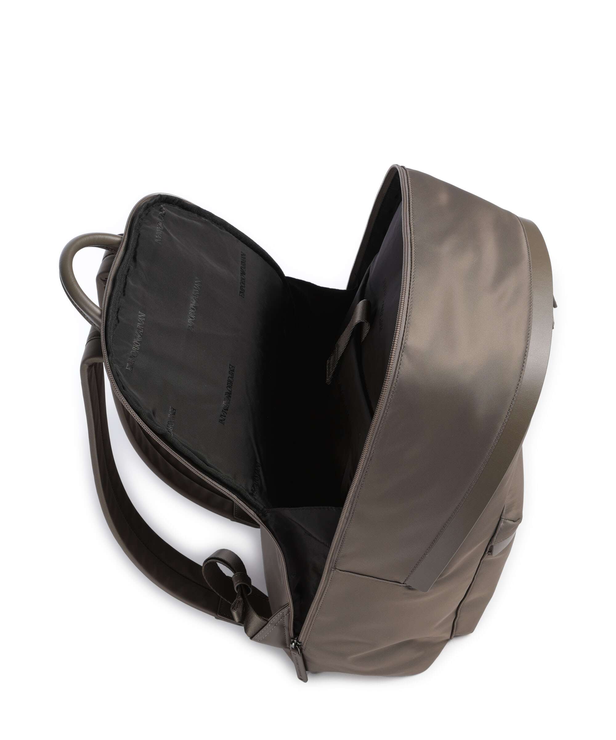 Emporio Armani Recycled Nylon Backpack major brown - Image 4