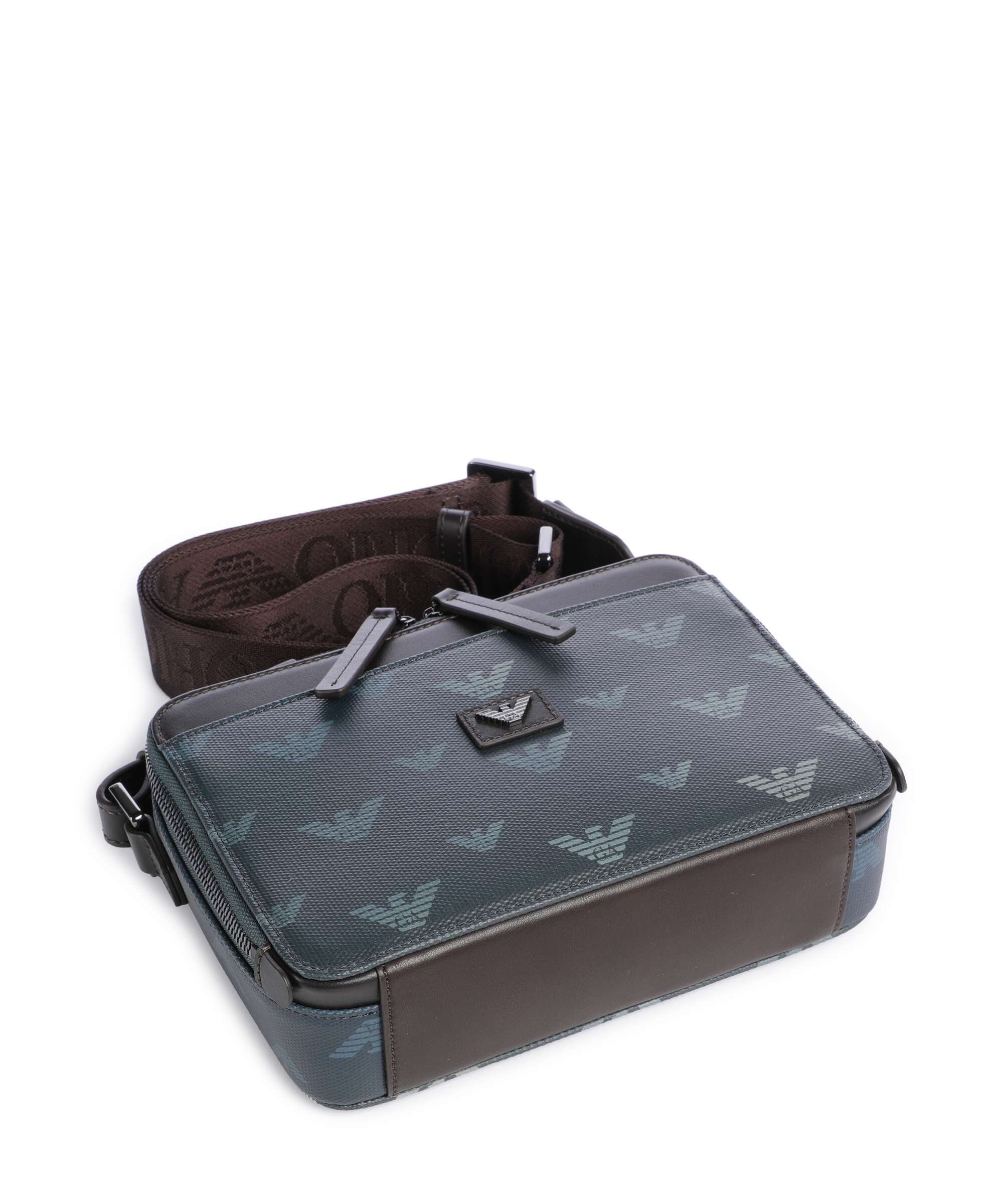 Emporio Armani Special Minorca Crossbody bag blu/eagle all over - Image 5