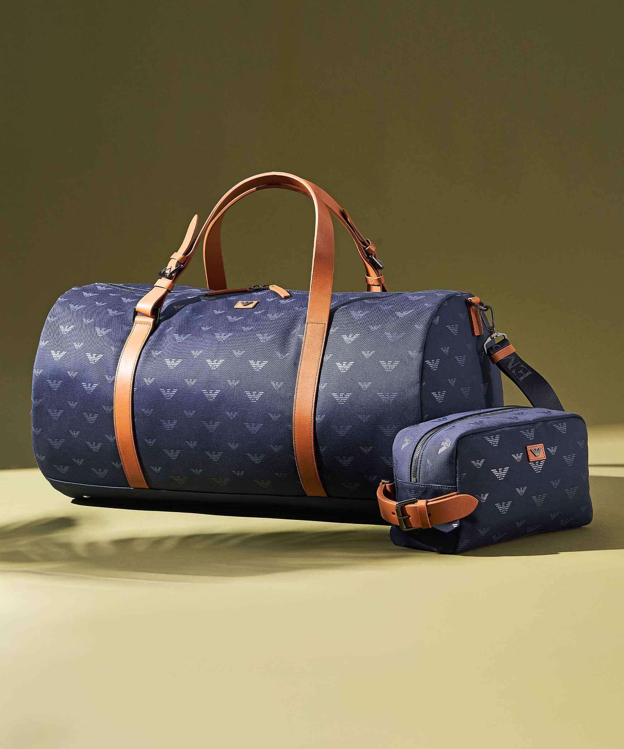 Emporio Armani Special Minorca Weekend bag blu navy - Image 6