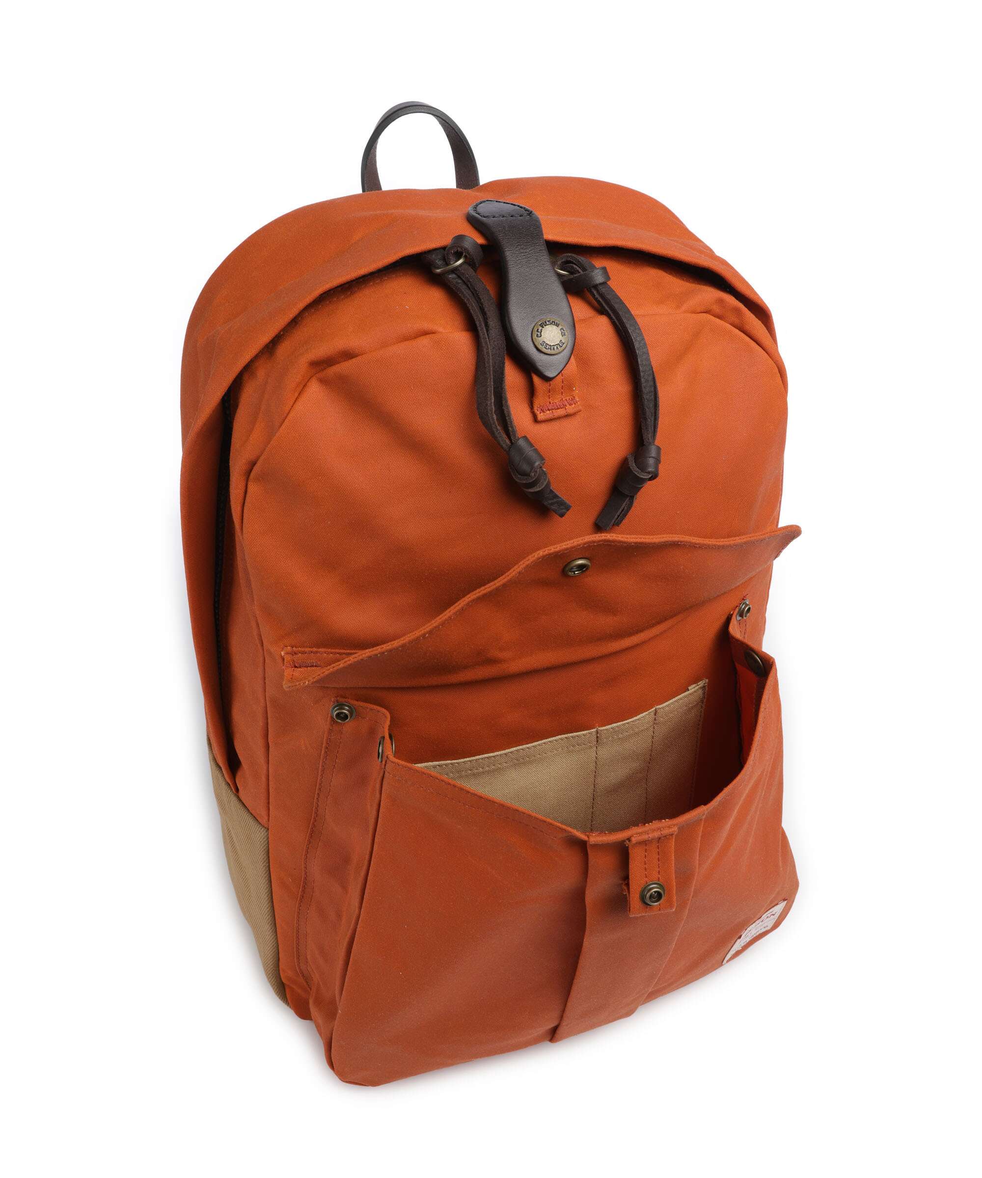 Filson Oil Finish Tin Cloth Journeyman Backpack rust - Image 5