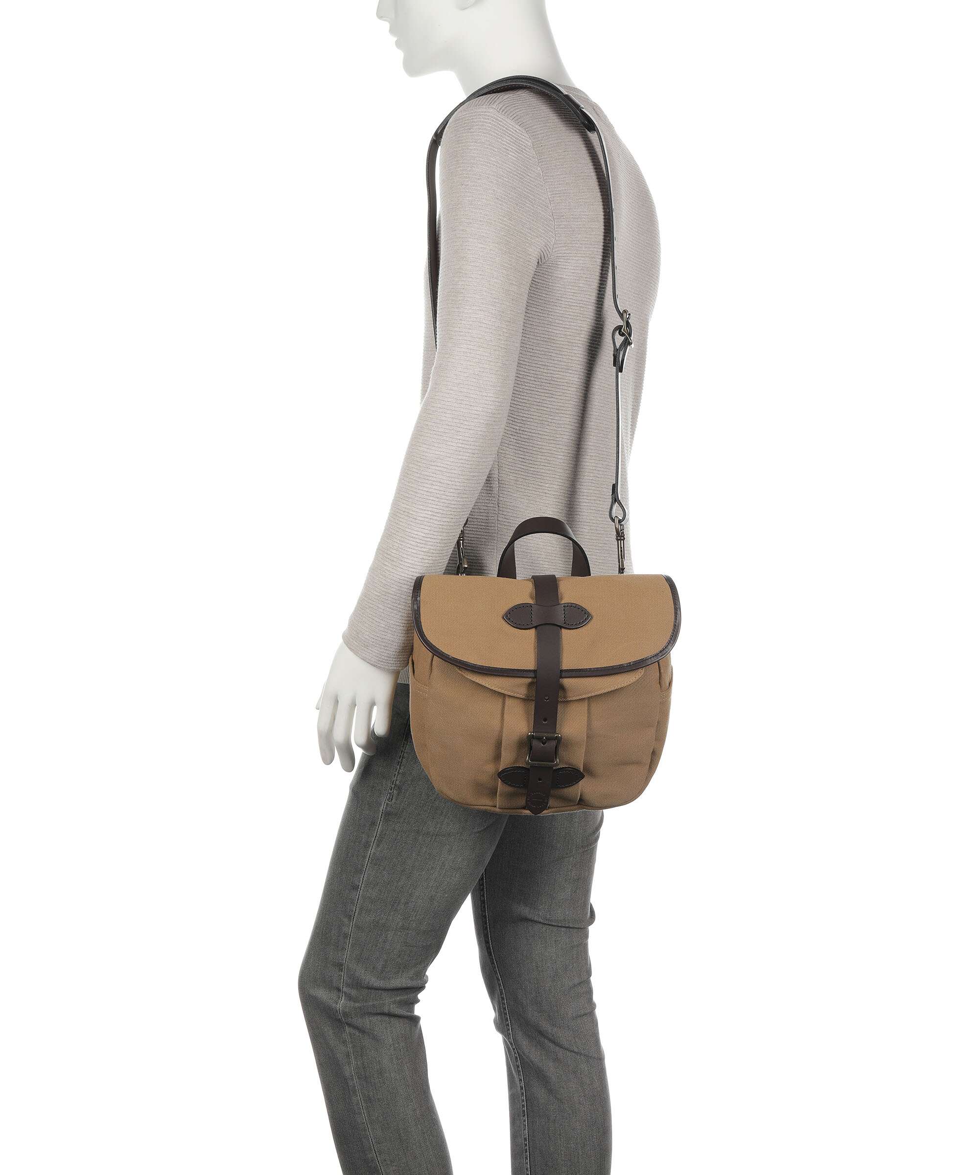 Filson Rugged Twill Crossbody bag tan - Image 3