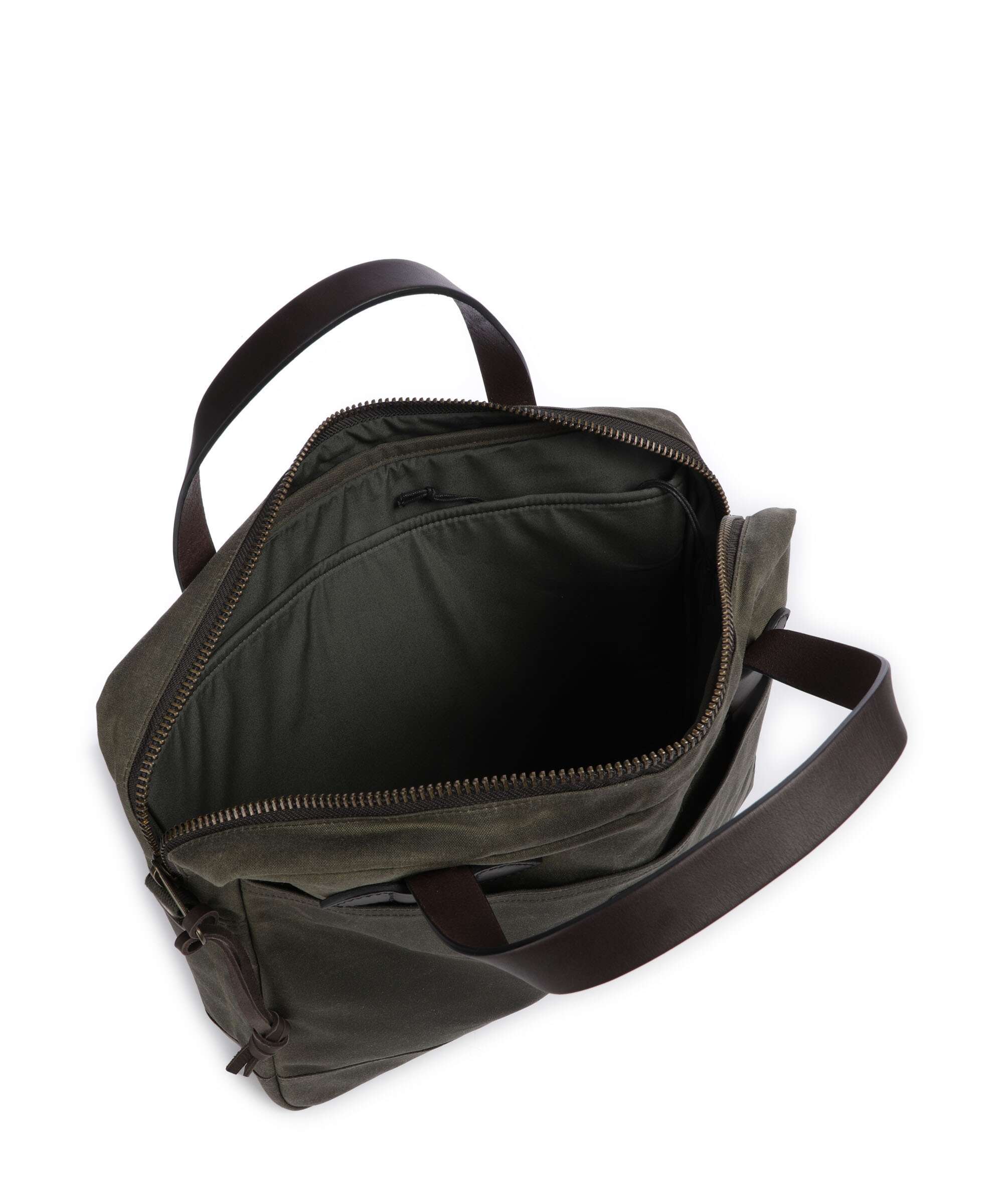 Filson Tin Cloth Briefcase otter green - Image 6