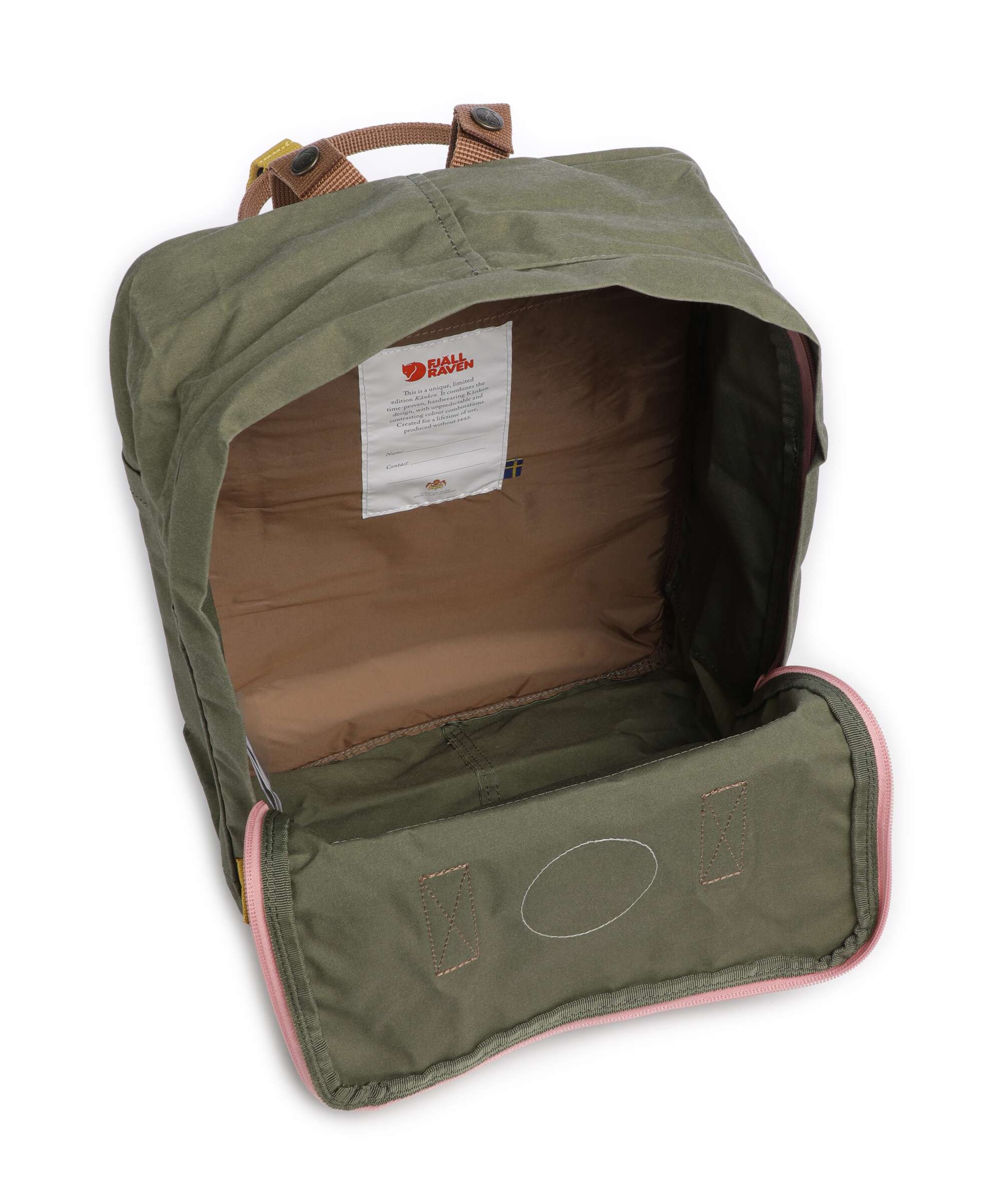Fjällräven Kånken Koncept Backpack green khaki dust - Image 5