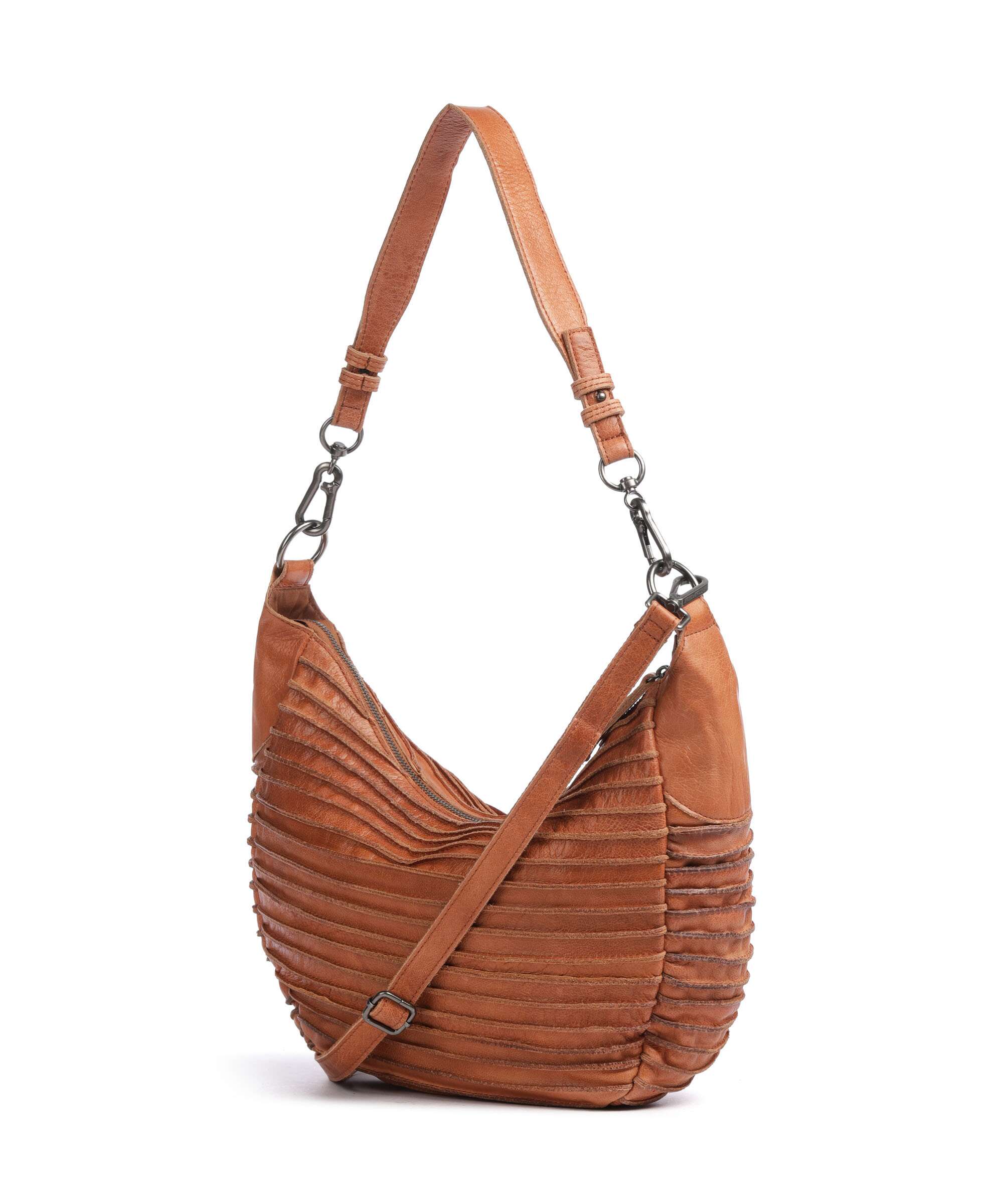 FredsBruder Bestseller Riffel Flowow Hobo bag dark caramel - Image 2