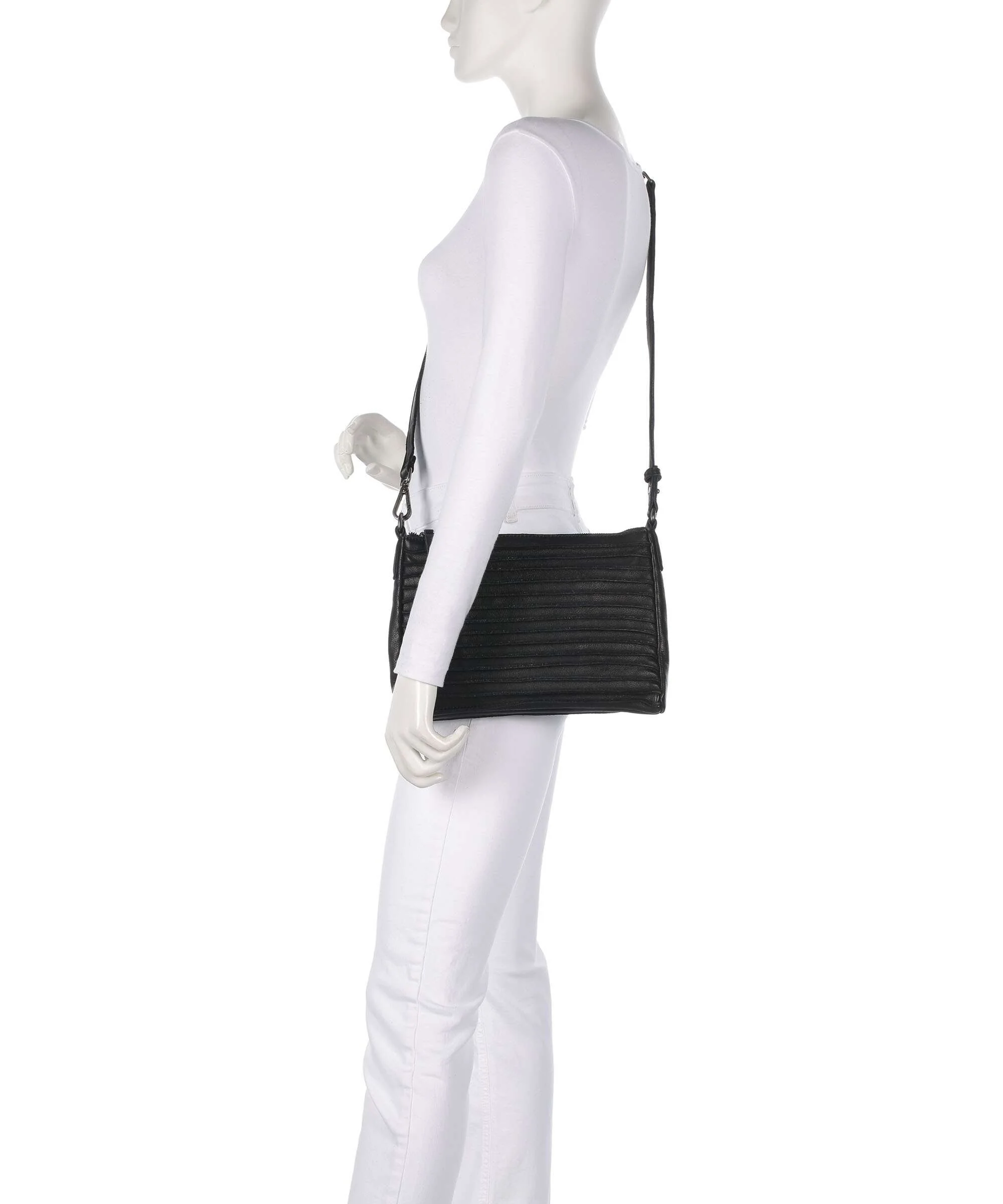FredsBruder Bestseller Riffel Hobo bag black - Image 3