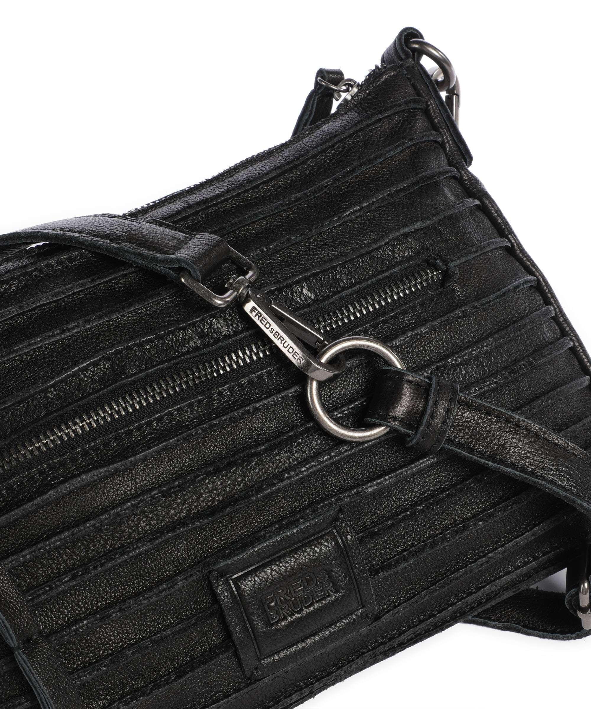 FredsBruder Bestseller Riffel Hobo bag black - Image 4