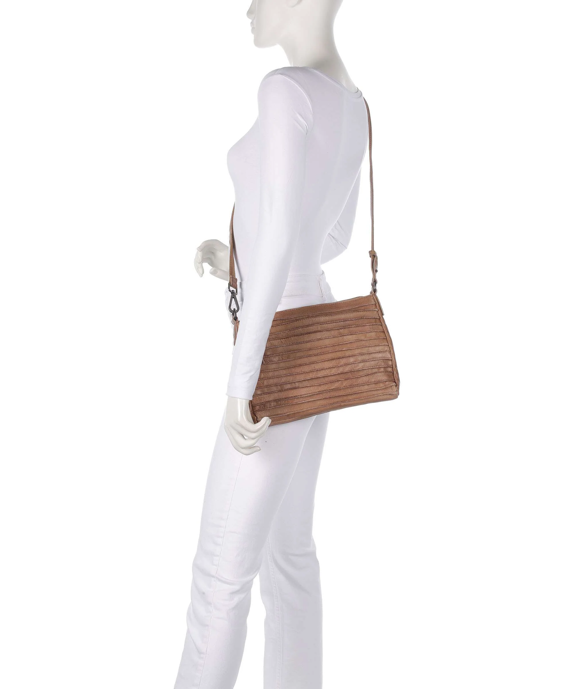FredsBruder Bestseller Riffel Hobo bag caramel - Image 3