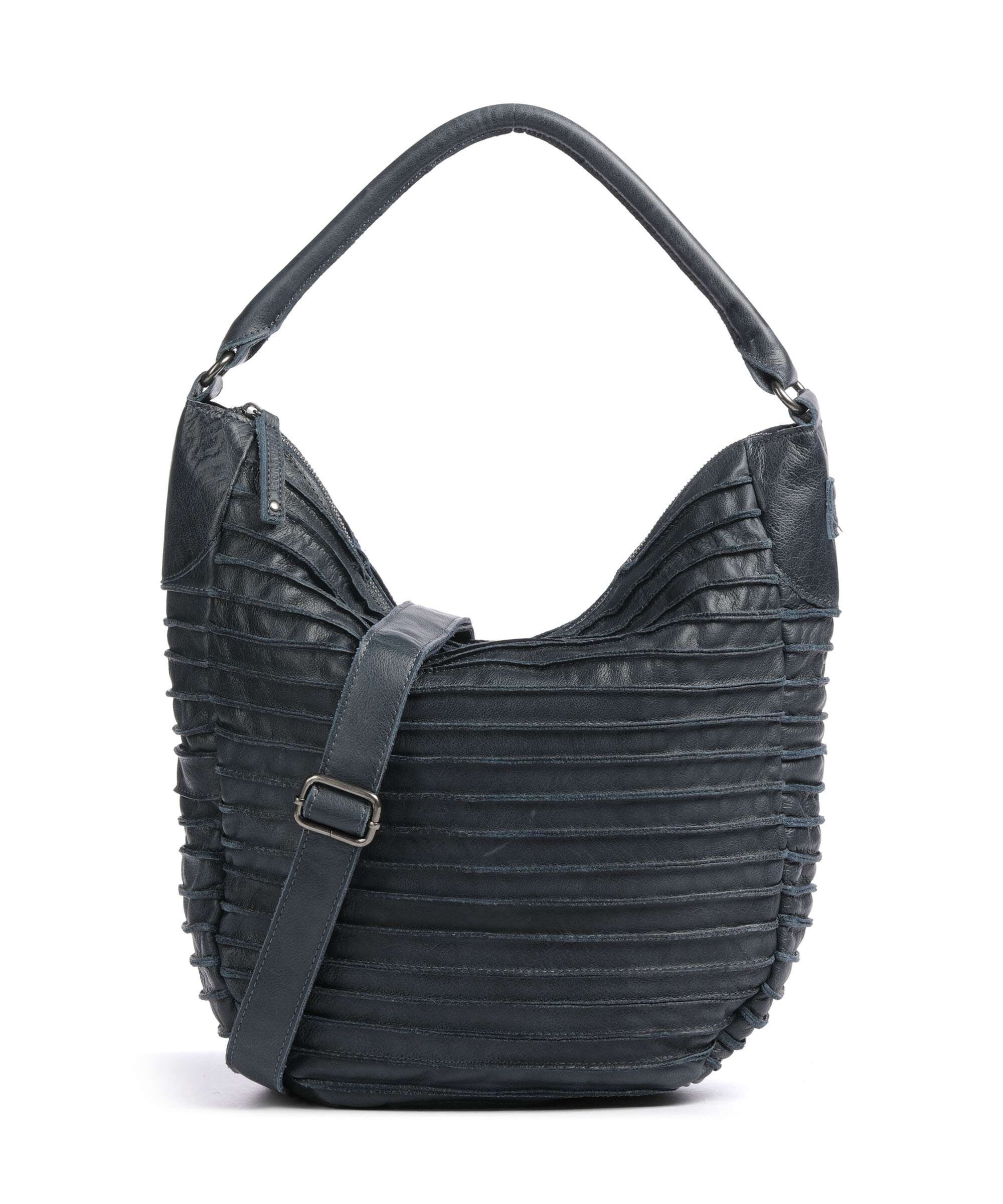 FredsBruder Bestseller Riffeltier S Hobo bag dusty blue