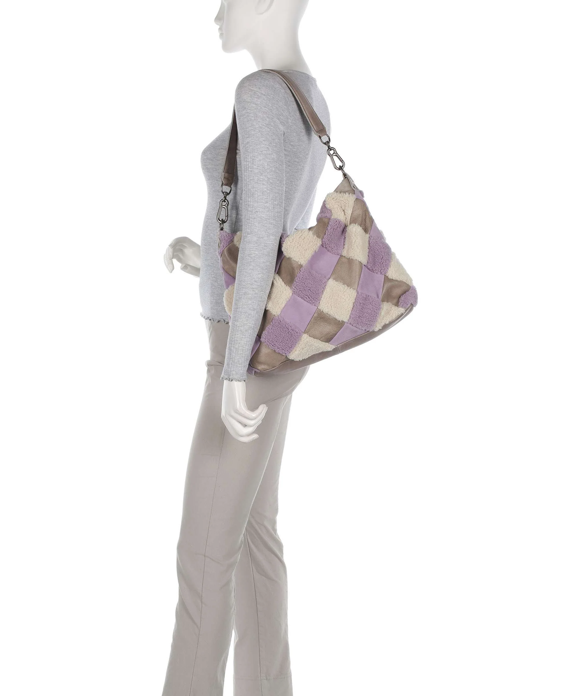FredsBruder Check My Bag Hobo bag lavender teddy mix - Image 3