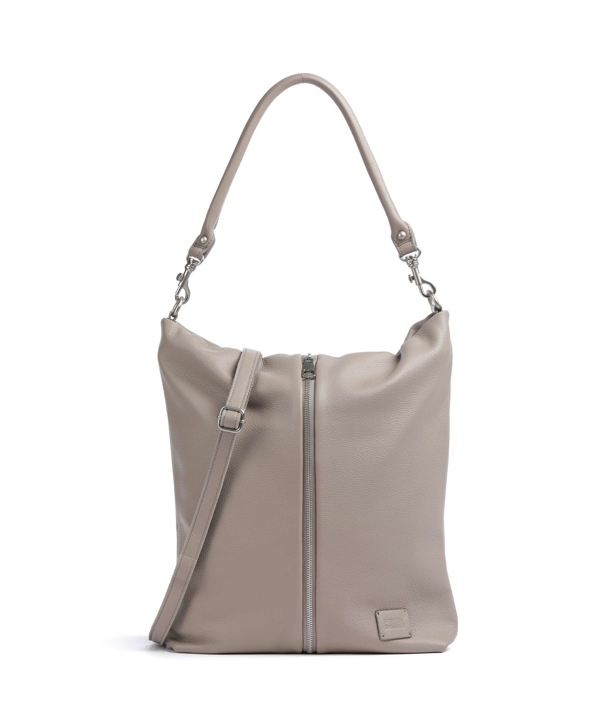 FredsBruder Feeling Good Zip Hobo bag warm grey