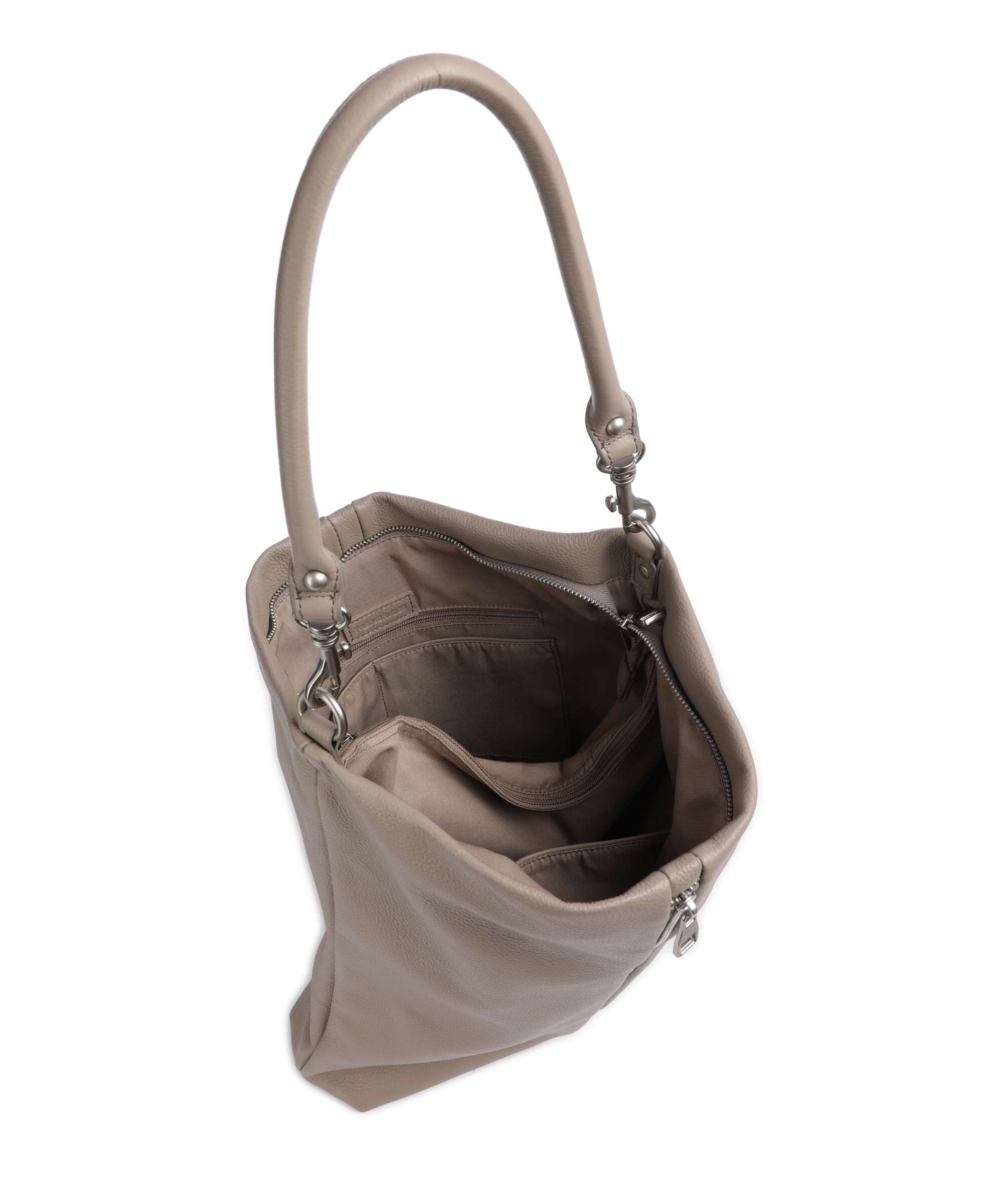 FredsBruder Feeling Good Zip Hobo bag warm grey - Image 6