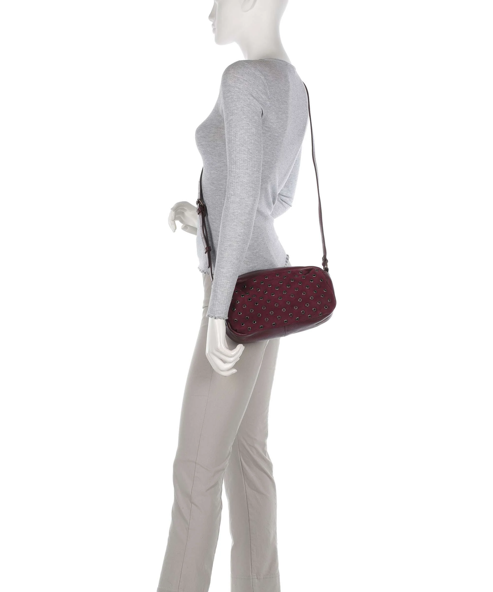 FredsBruder Hey You Rock Crossbody bag red wine - Image 3