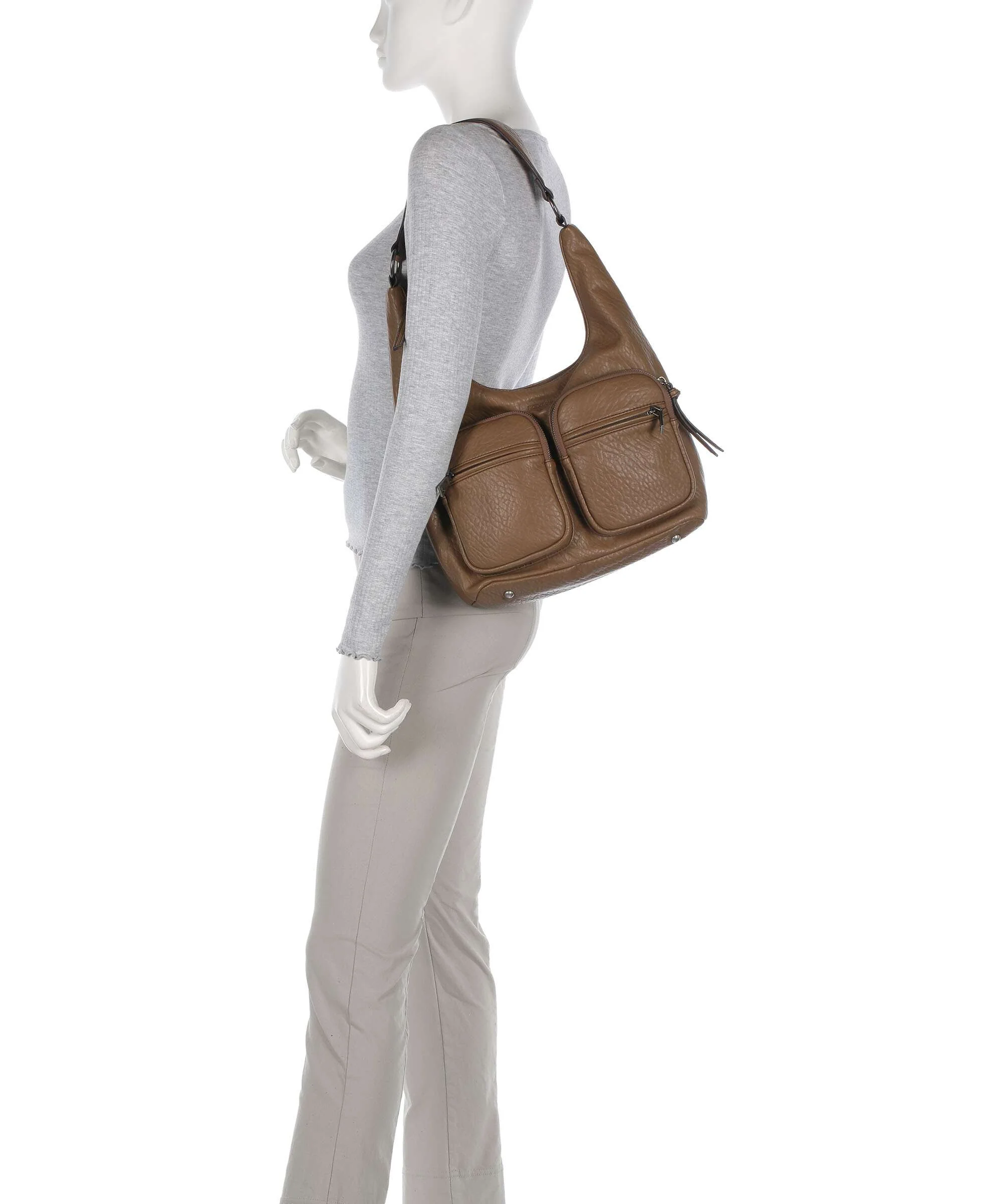 FredsBruder Lunar Hobo bag olive brown - Image 3