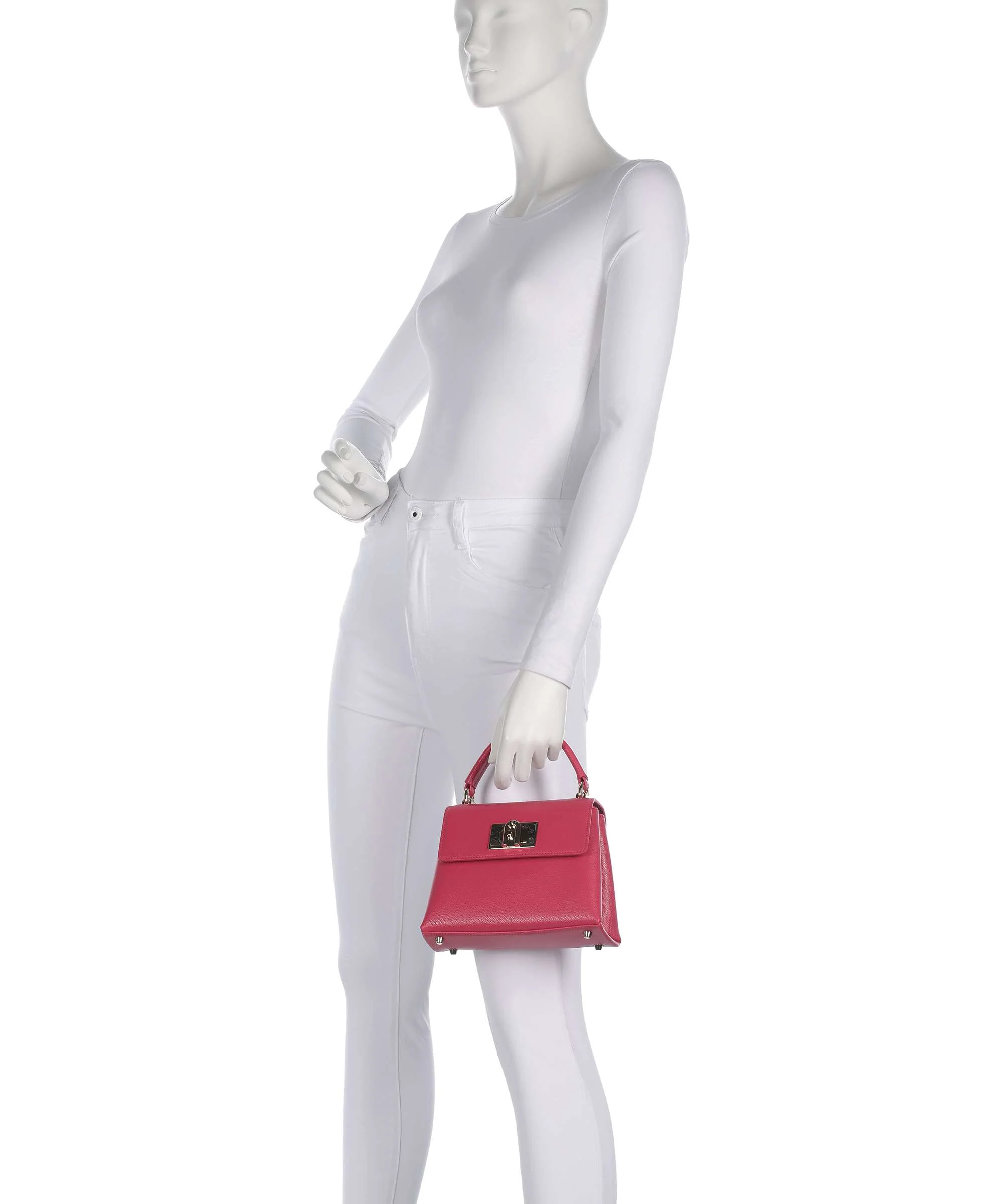 Furla 1927 Mini Handbag velvet pink - Image 3