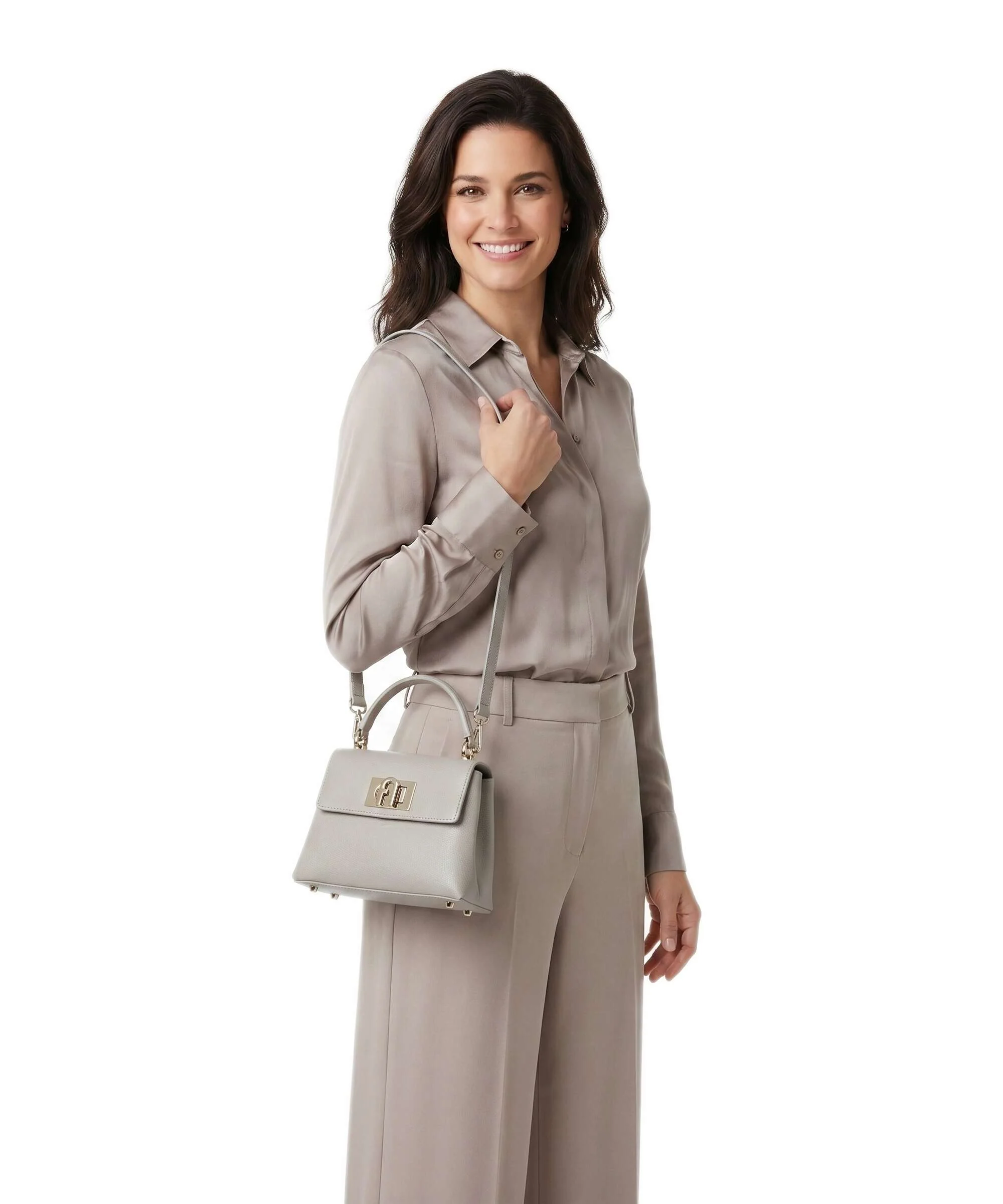 Furla 1927 Mini Handbag stone gray - Image 3