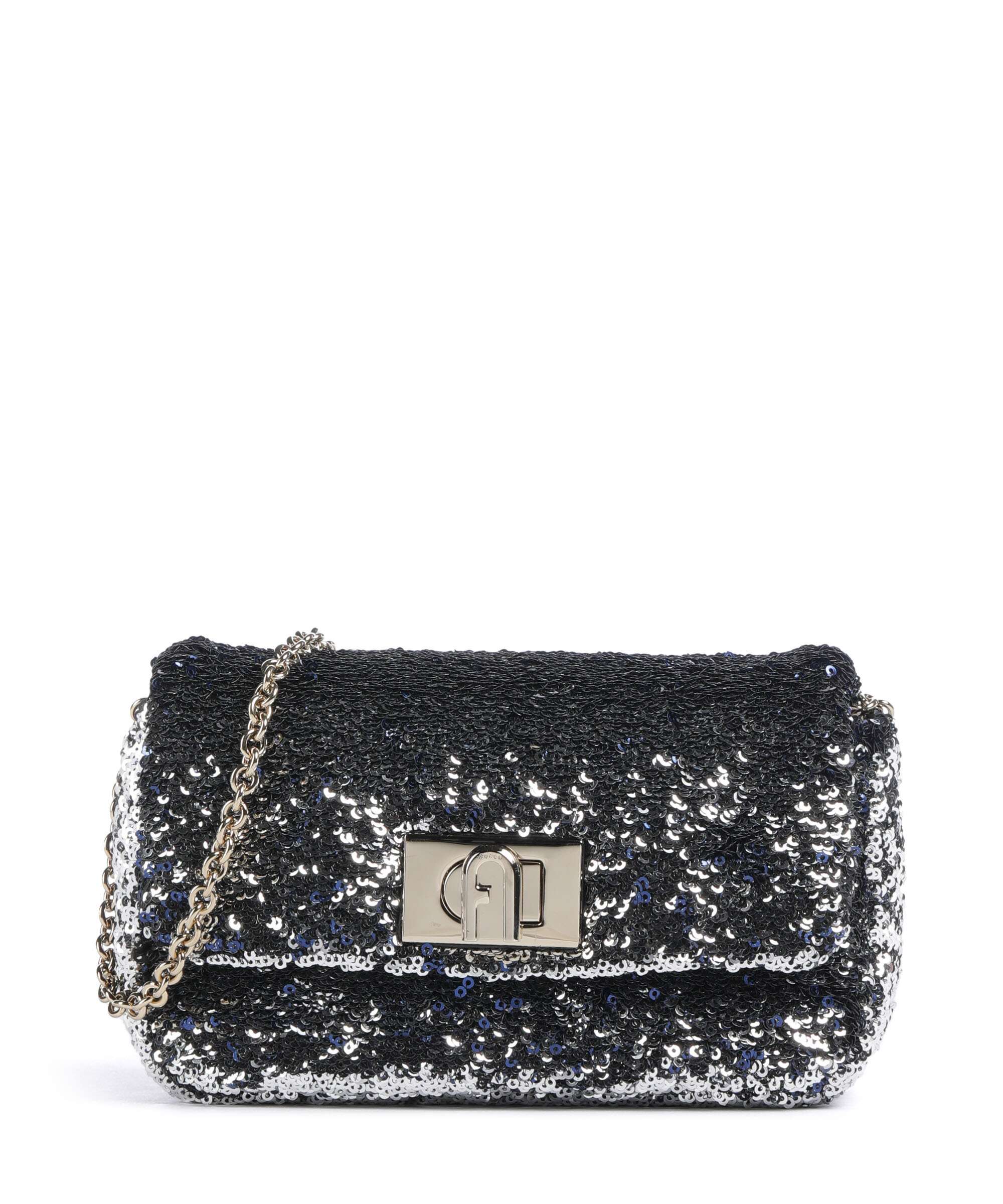Furla 1927 Mini Soft Crossbody bag dark silver