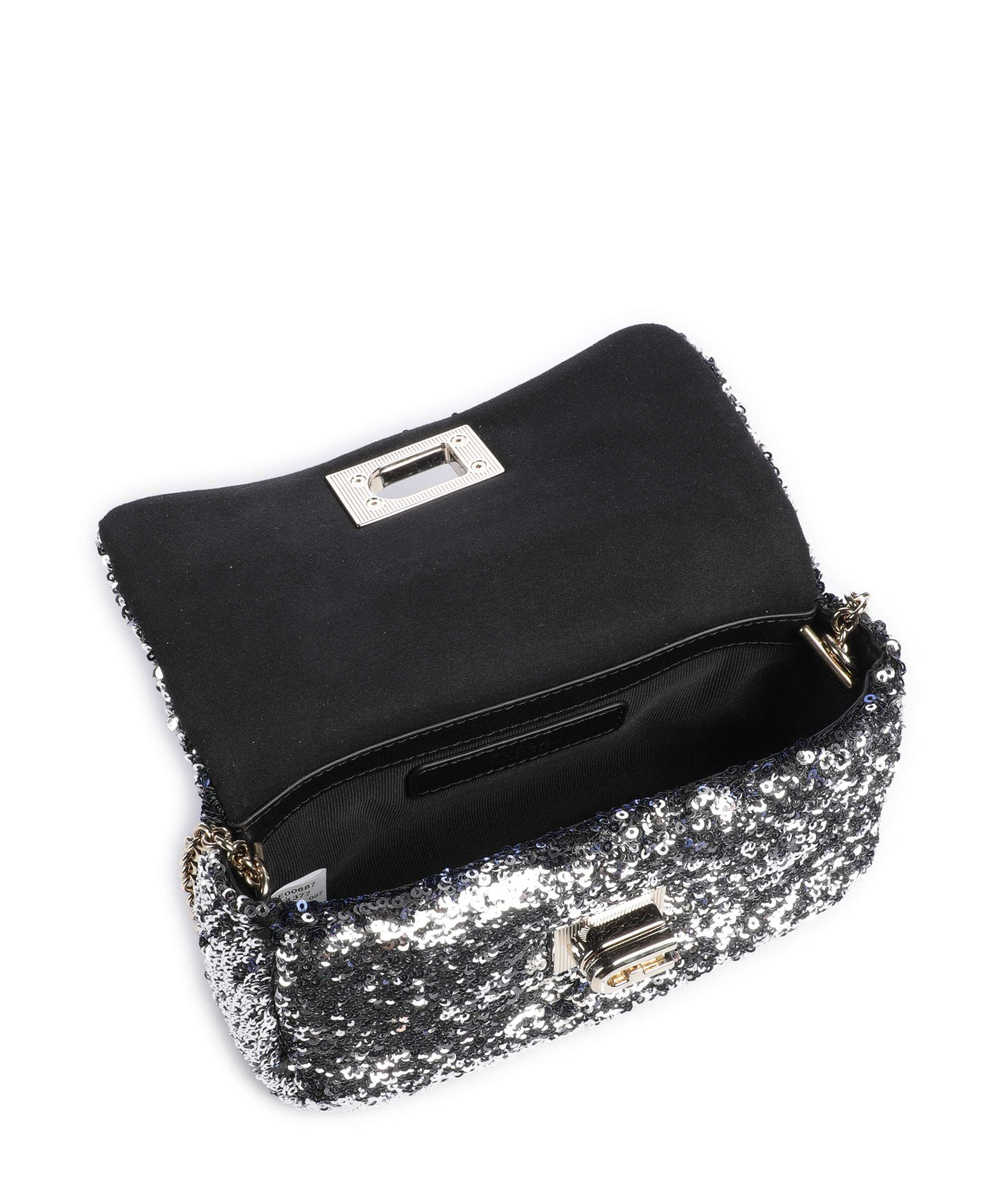 Furla 1927 Mini Soft Crossbody bag dark silver - Image 6