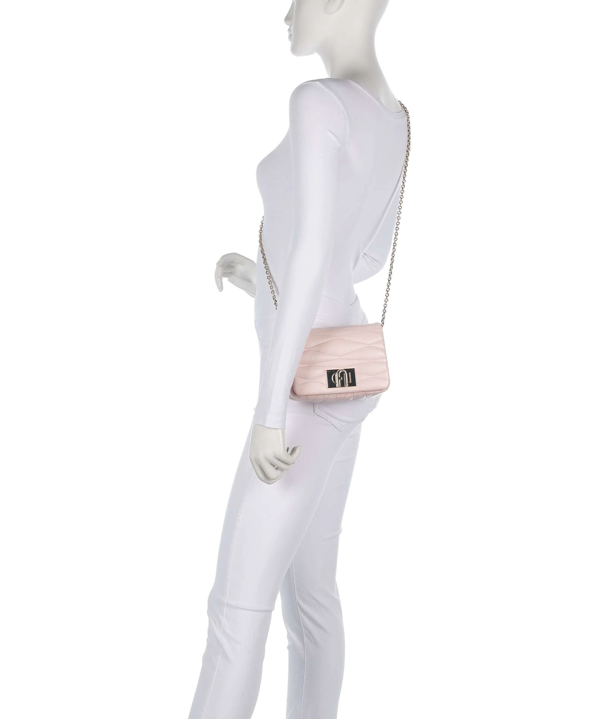 Furla 1927 Mini Soft Crossbody bag dusty pink - Image 3